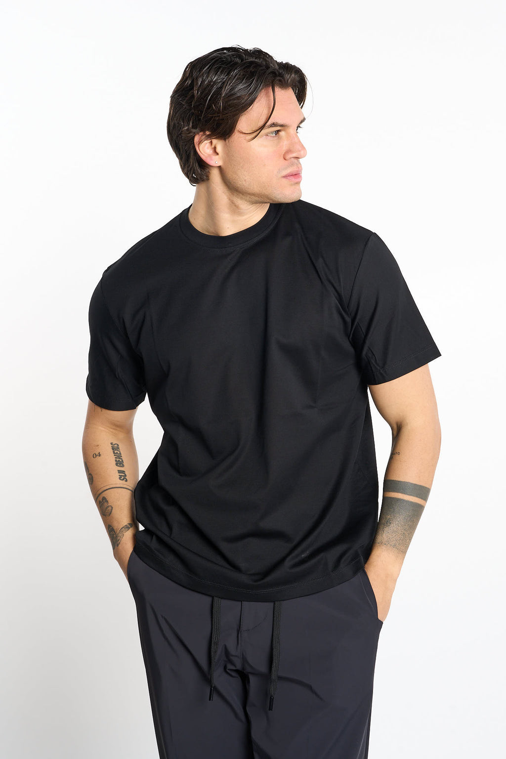 T-shirt YUU in piqué filoscozia certificato