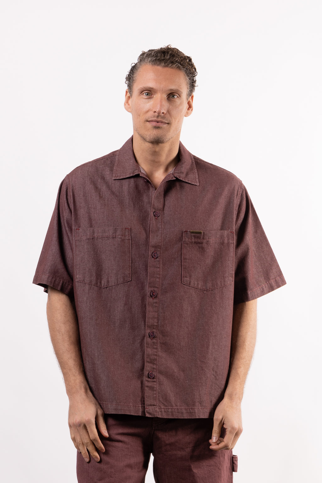 Camicia con tasconi oversize