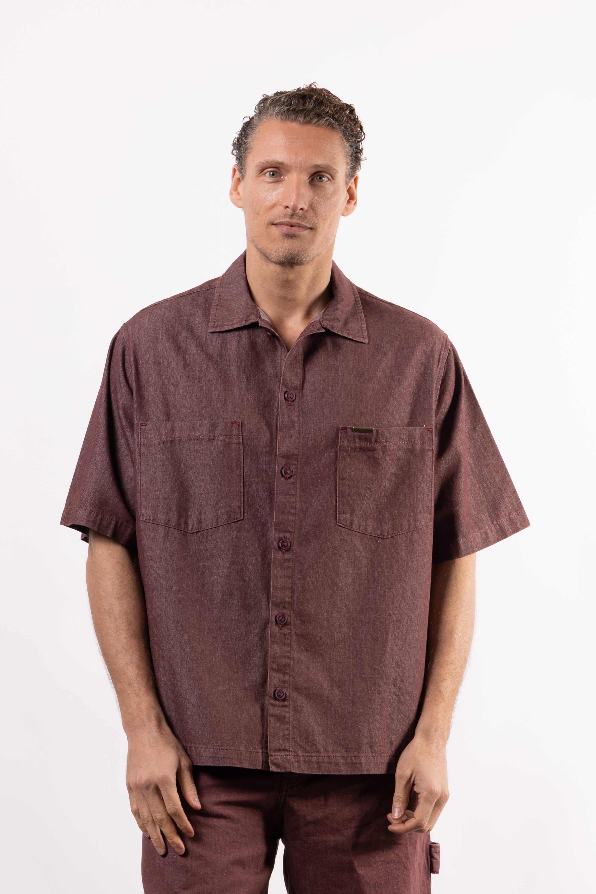 Camicia con tasconi oversize