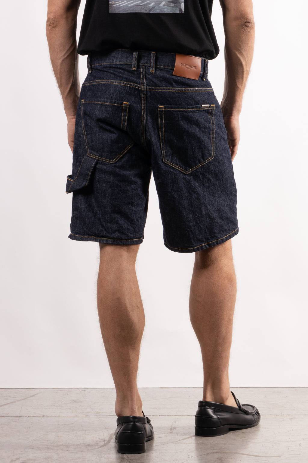 Bermuda denim carpenter OSAKA blu scuro