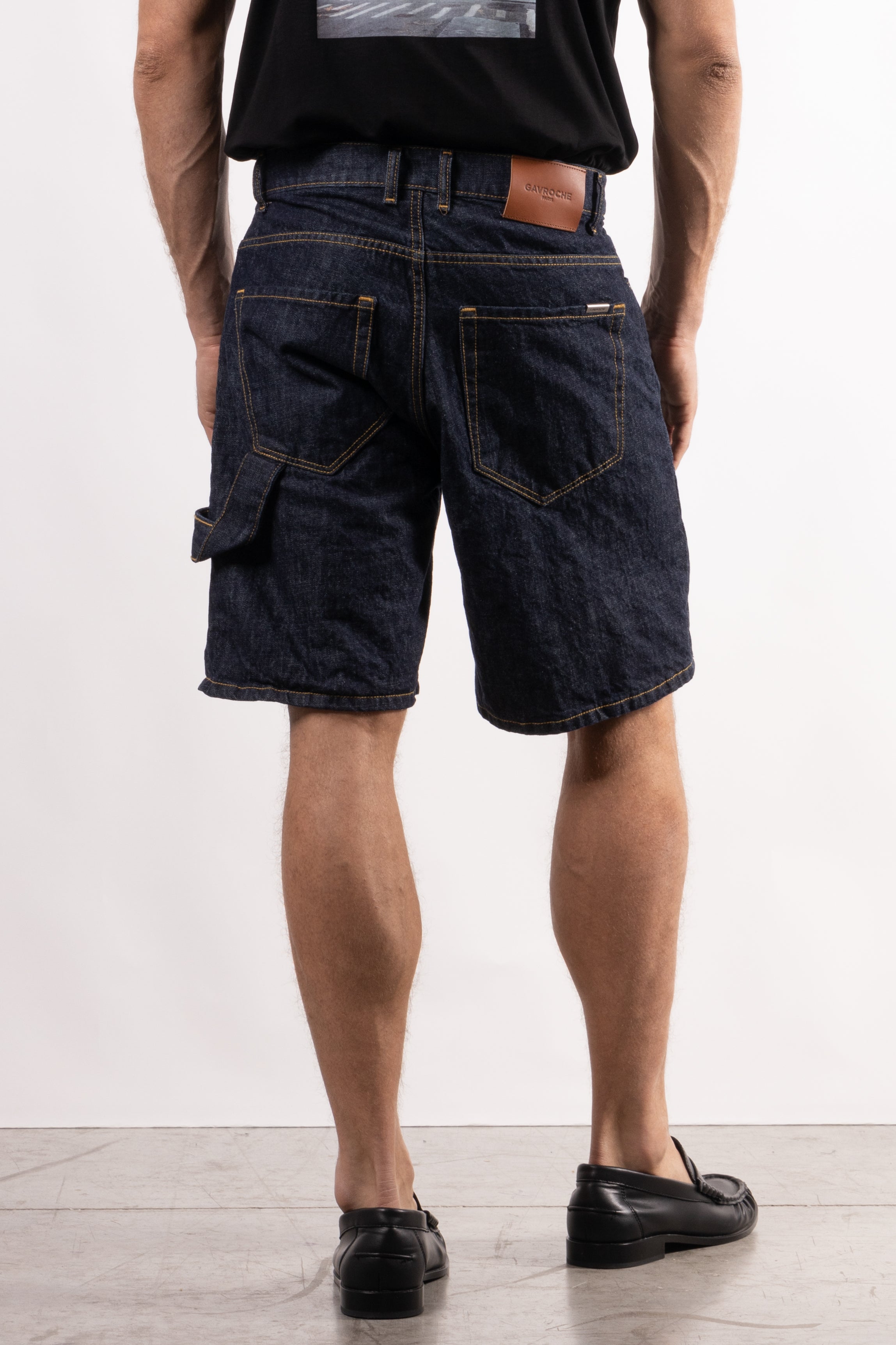Bermuda denim carpenter OSAKA blu scuro