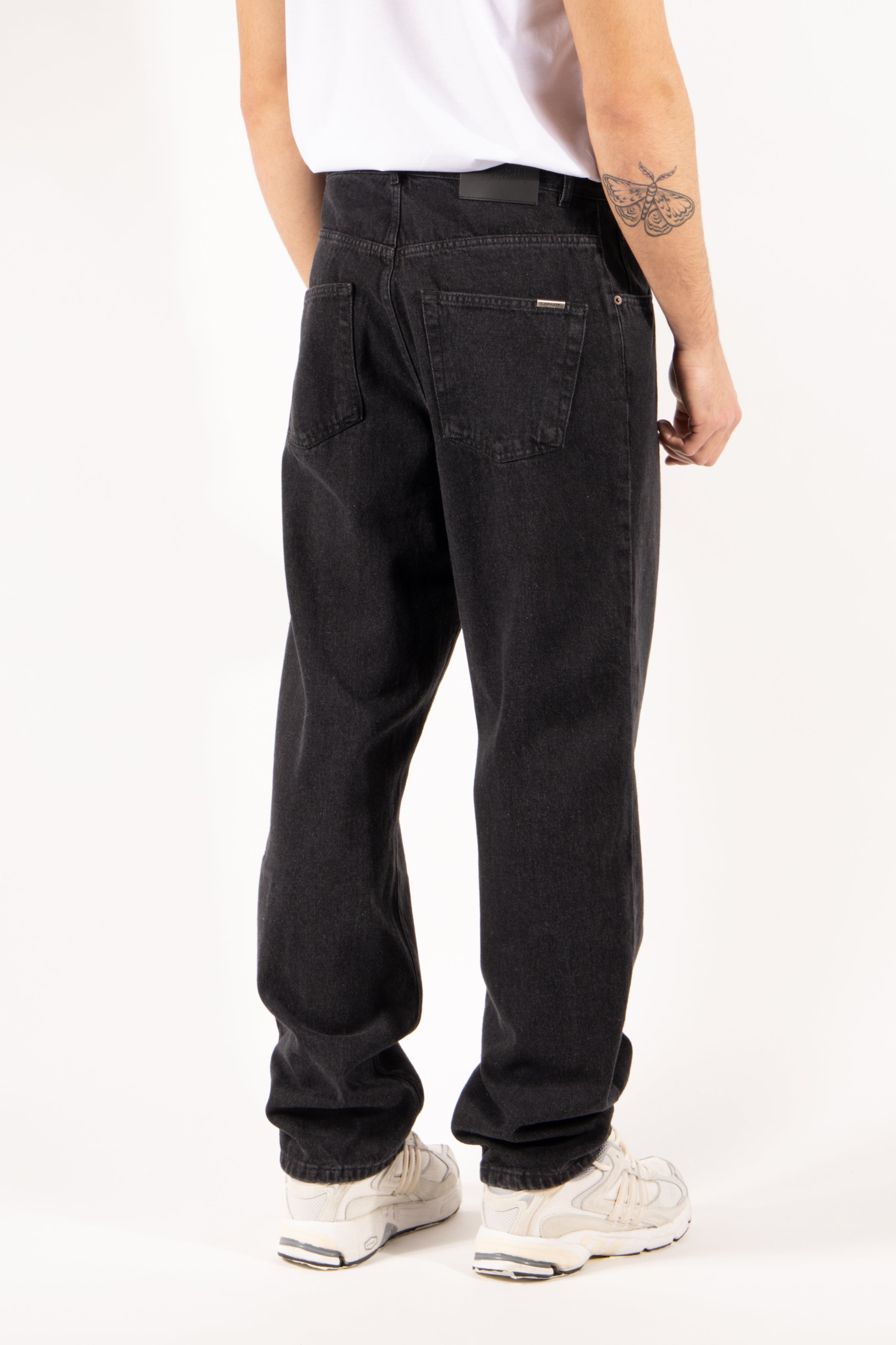 Jeans Gavroche cinque tasche nero slavato