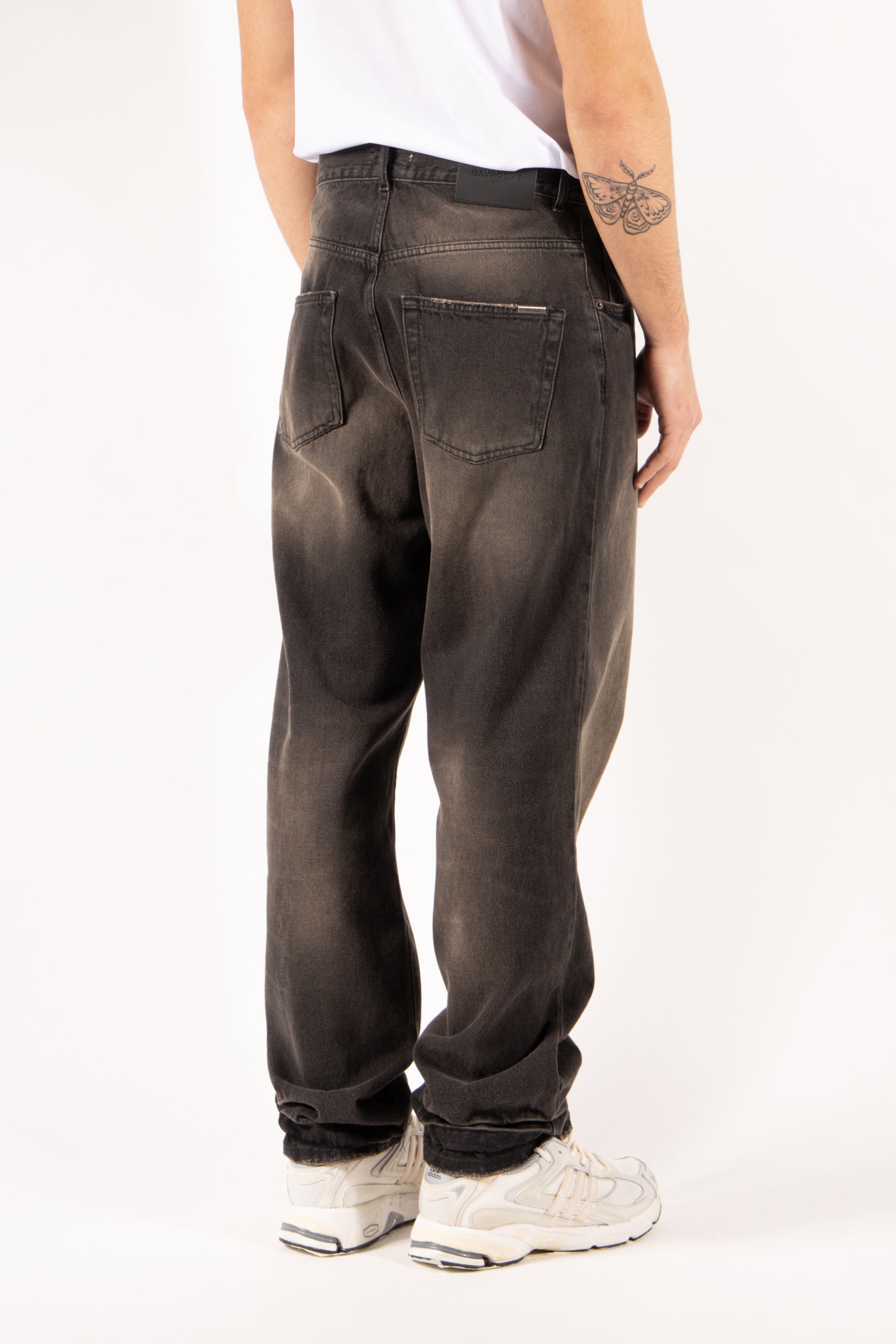 Jeans Gavroche cinque tasche fango slavato