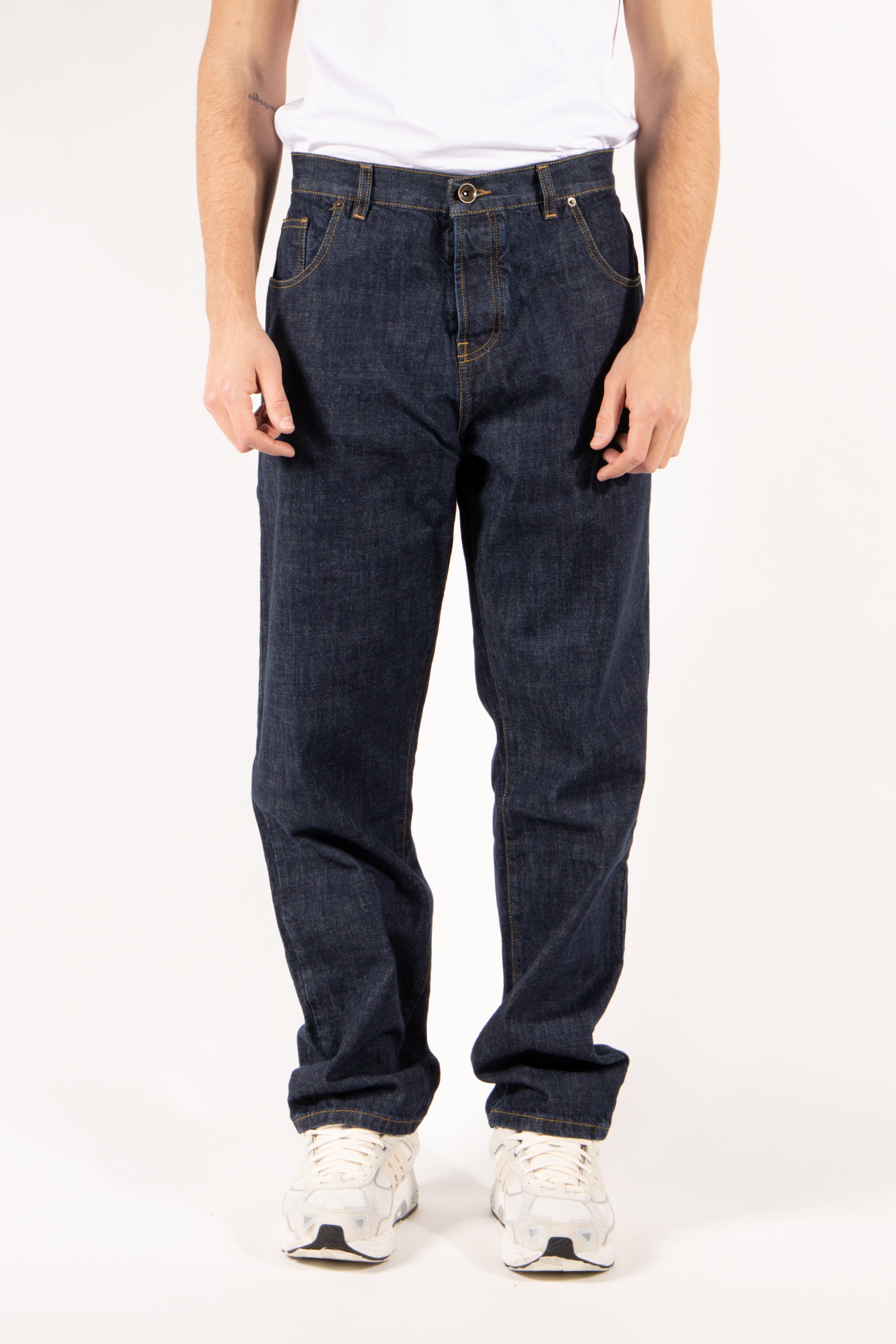 Jeans Gavroche cinque tasche blu indaco