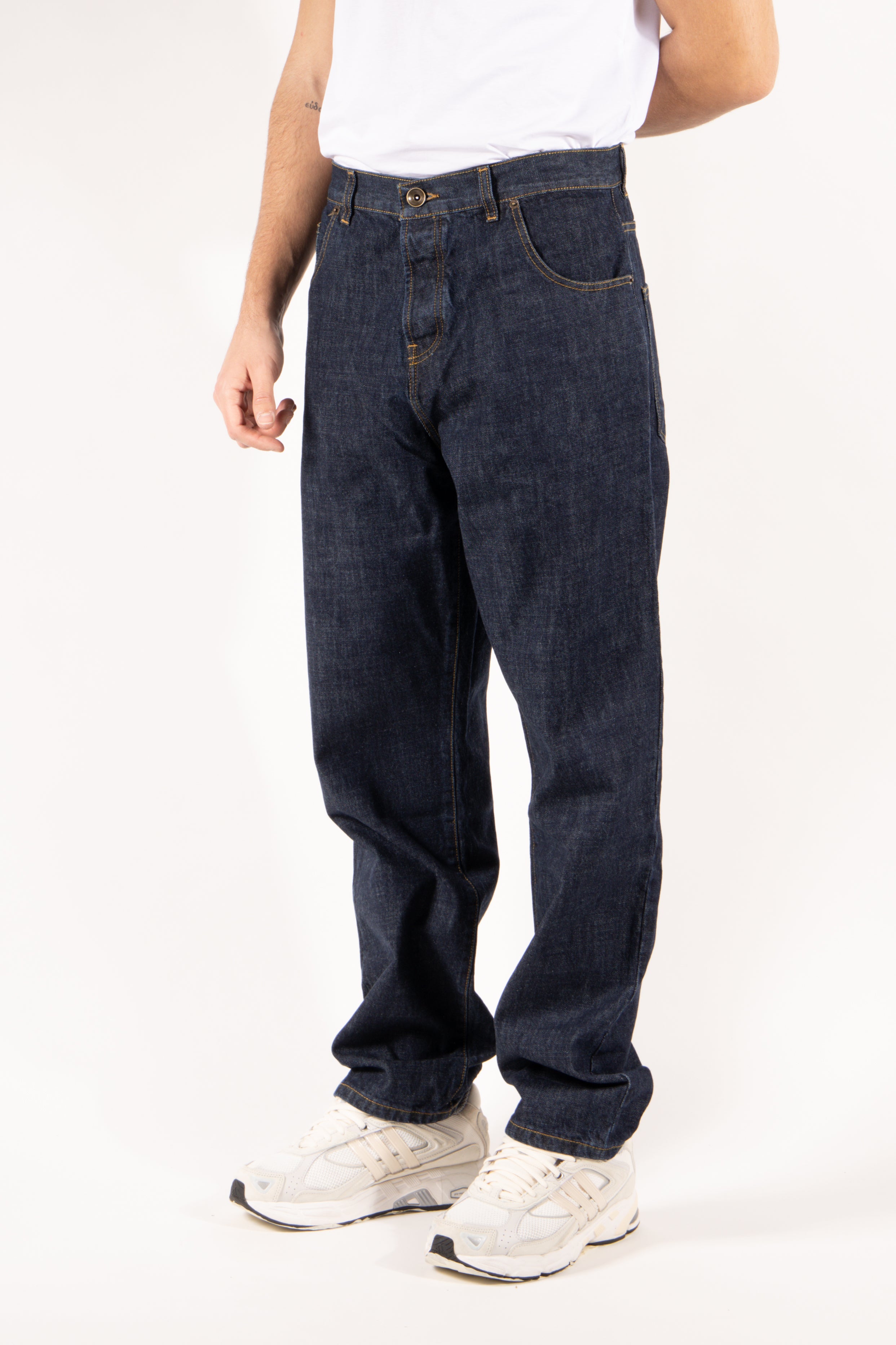 Jeans Gavroche cinque tasche blu indaco