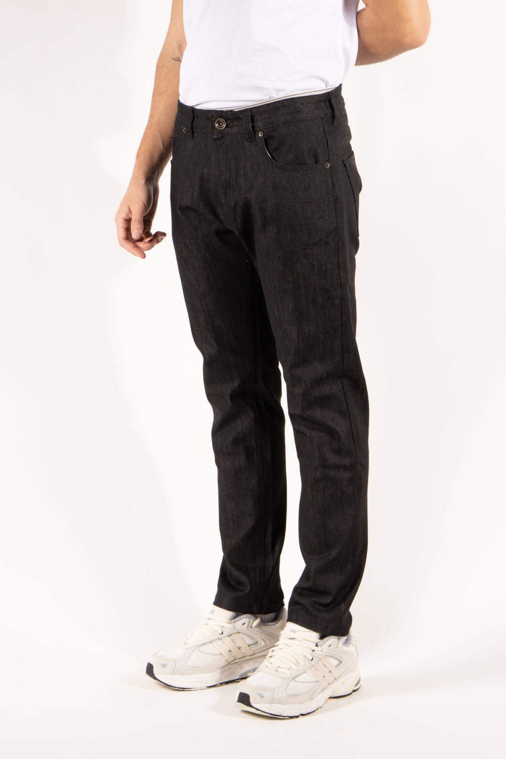 Jeans Gavroche cinque tasche slim fit nero