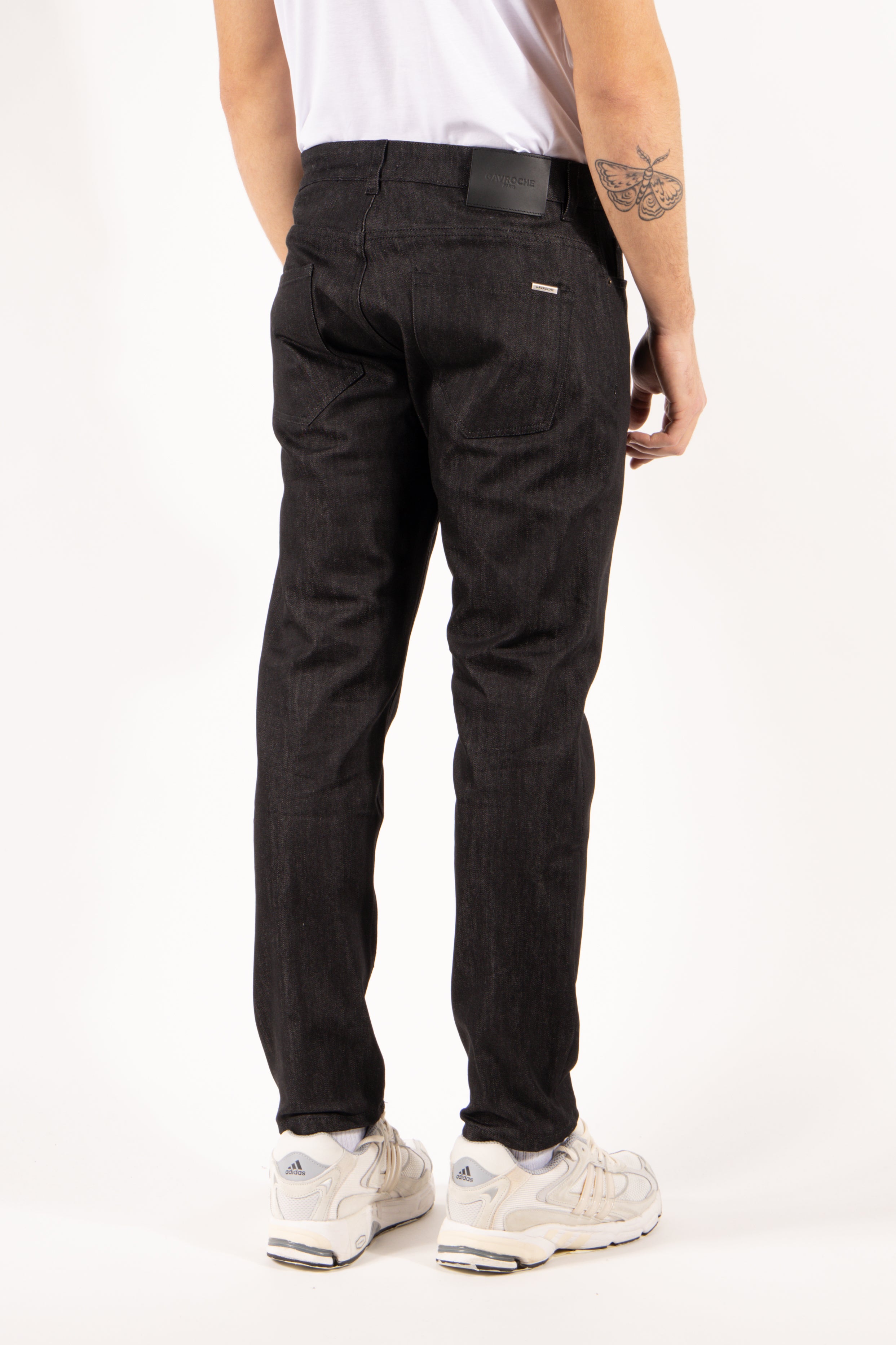 Jeans Gavroche cinque tasche slim fit nero