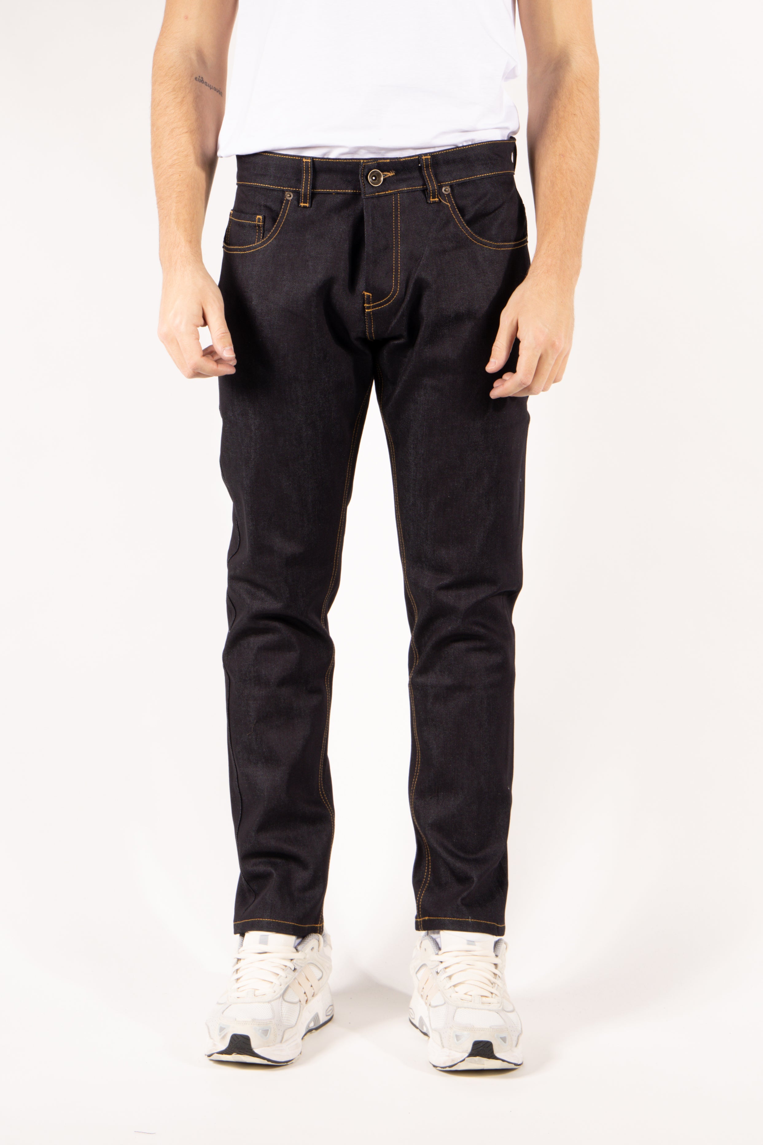 Jeans Gavroche cinque tasche slim fit blu scuro