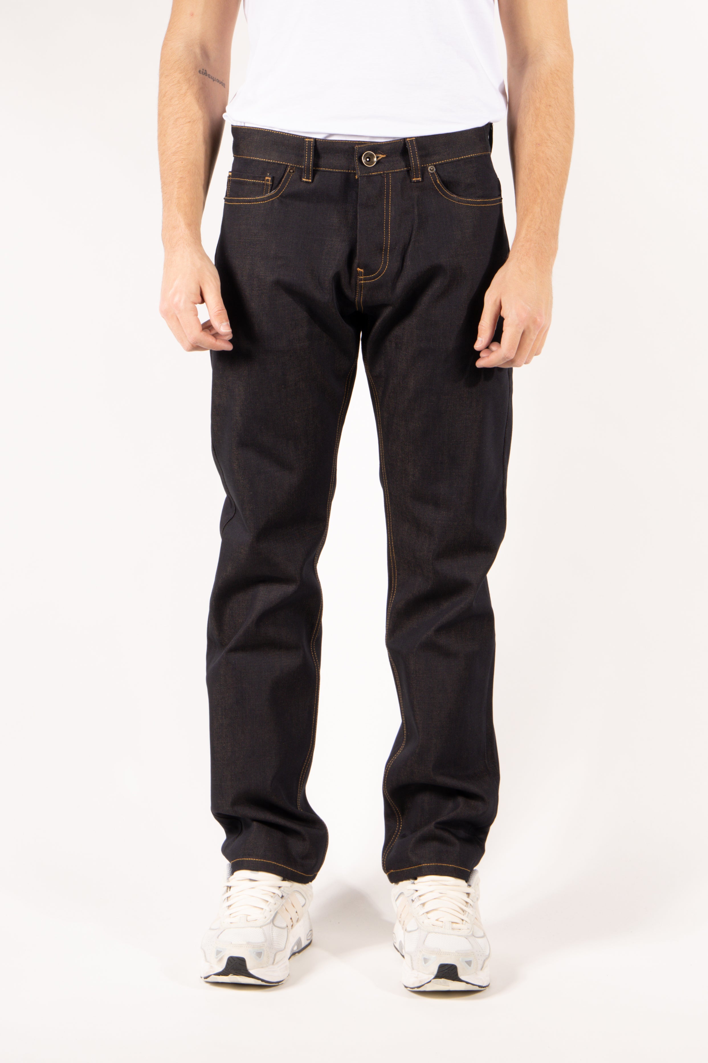 Jeans Gavroche cinque tasche tela caffè