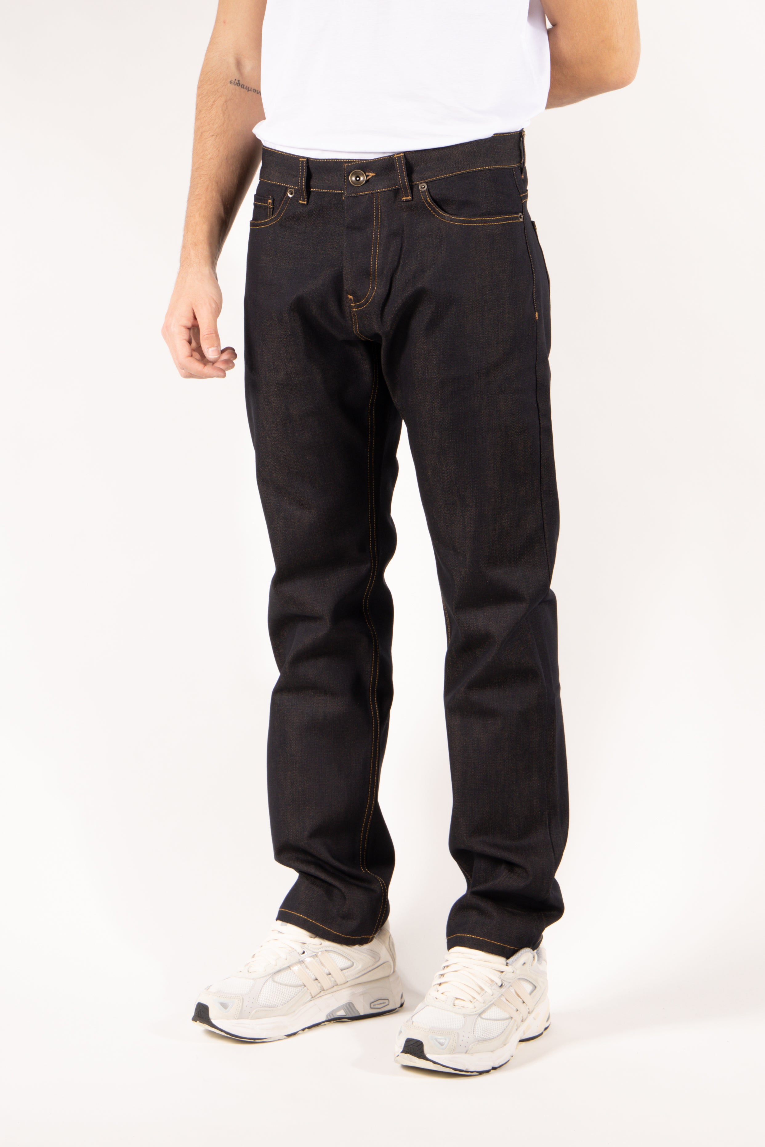 Jeans Gavroche cinque tasche tela caffè