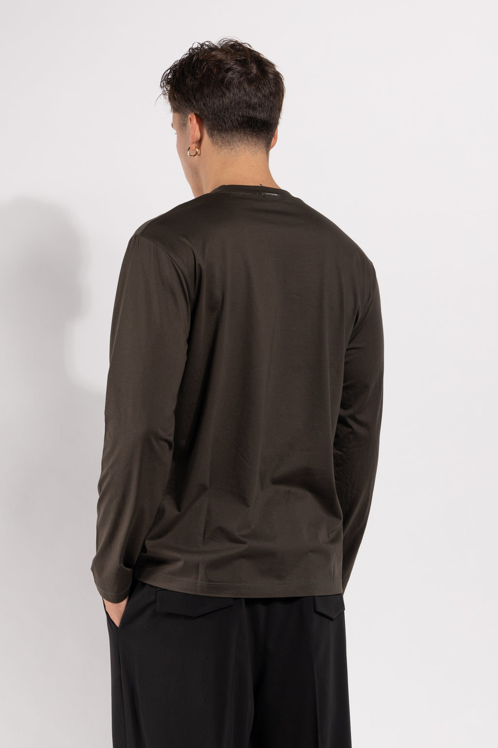 T-shirt Gavroche a manica lunga in cotone mercerizzato