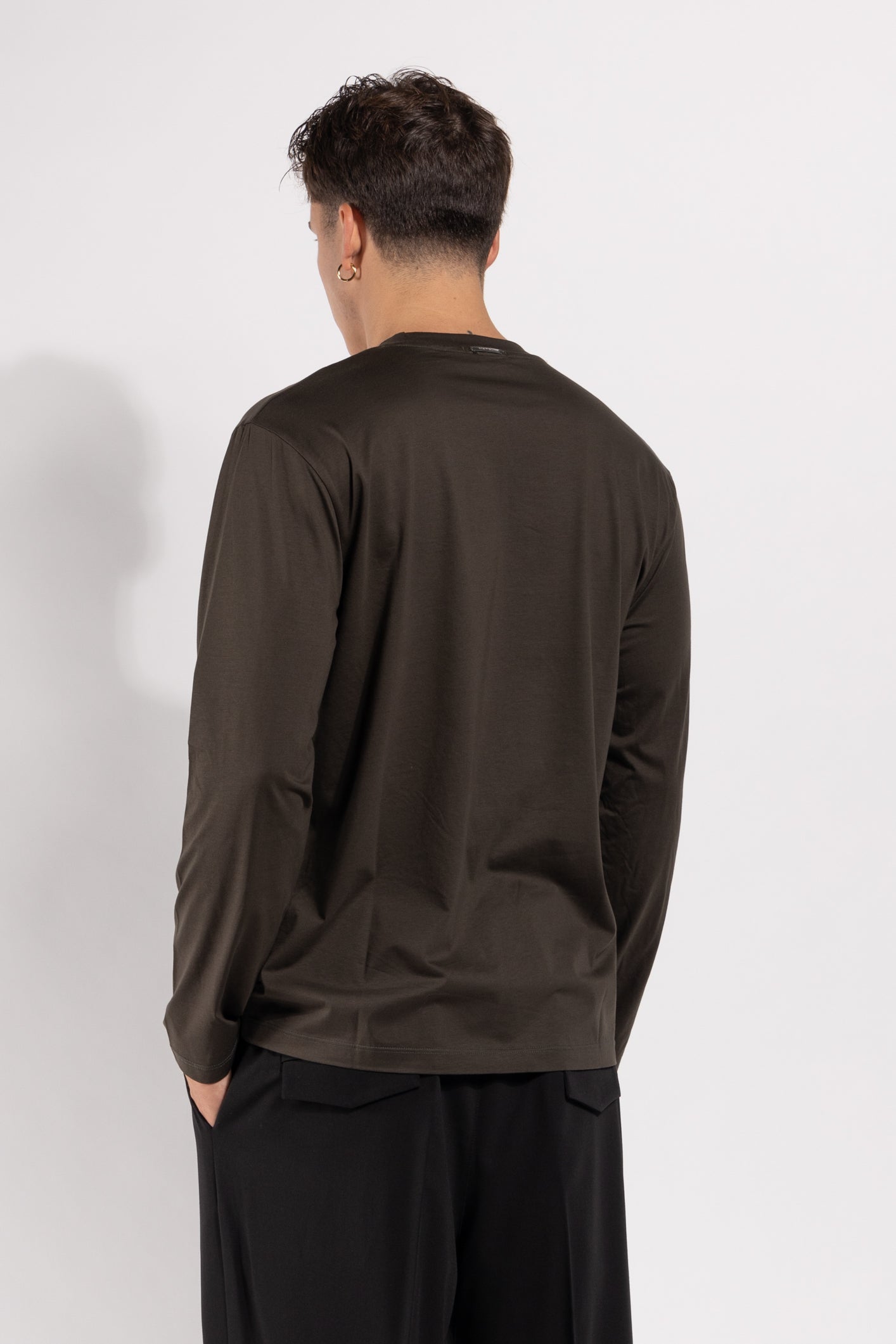 T-shirt Gavroche a manica lunga in cotone mercerizzato