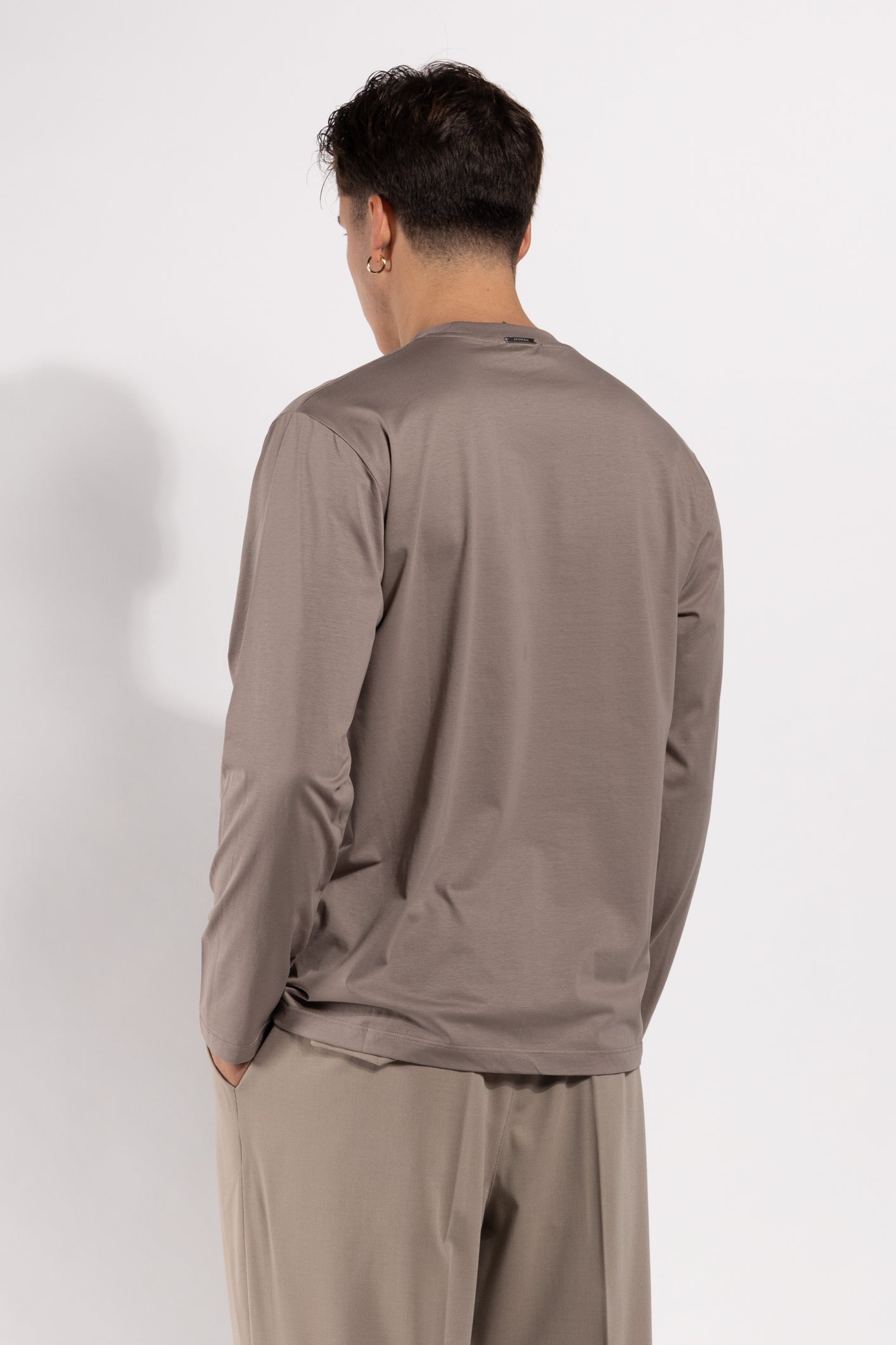 T-shirt Gavroche a manica lunga in cotone mercerizzato