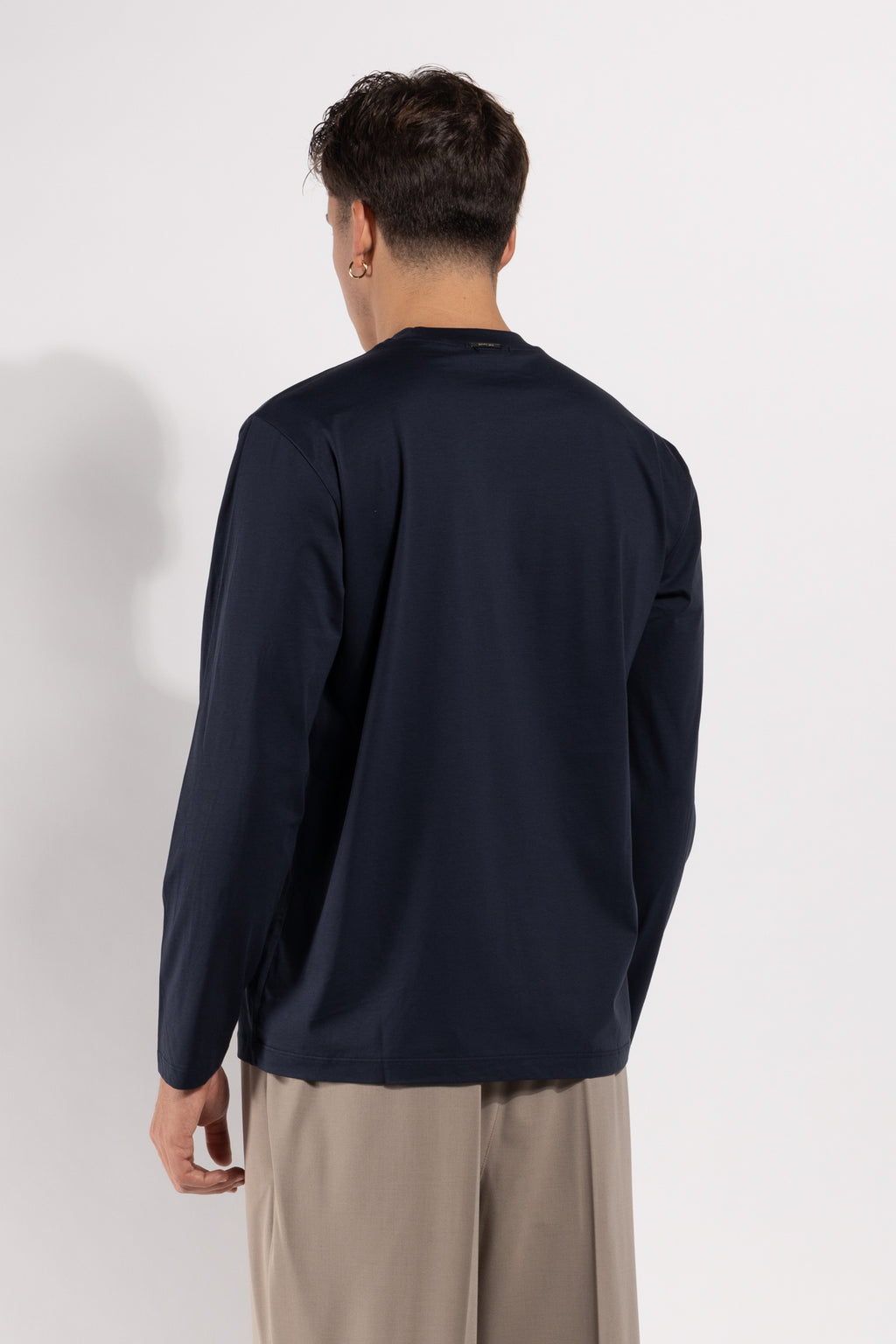 T-shirt Gavroche a manica lunga in cotone mercerizzato