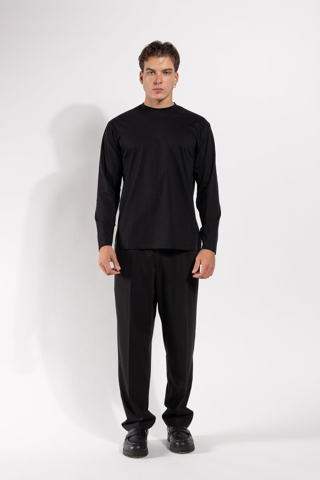 T-shirt Gavroche a manica lunga in cotone mercerizzato