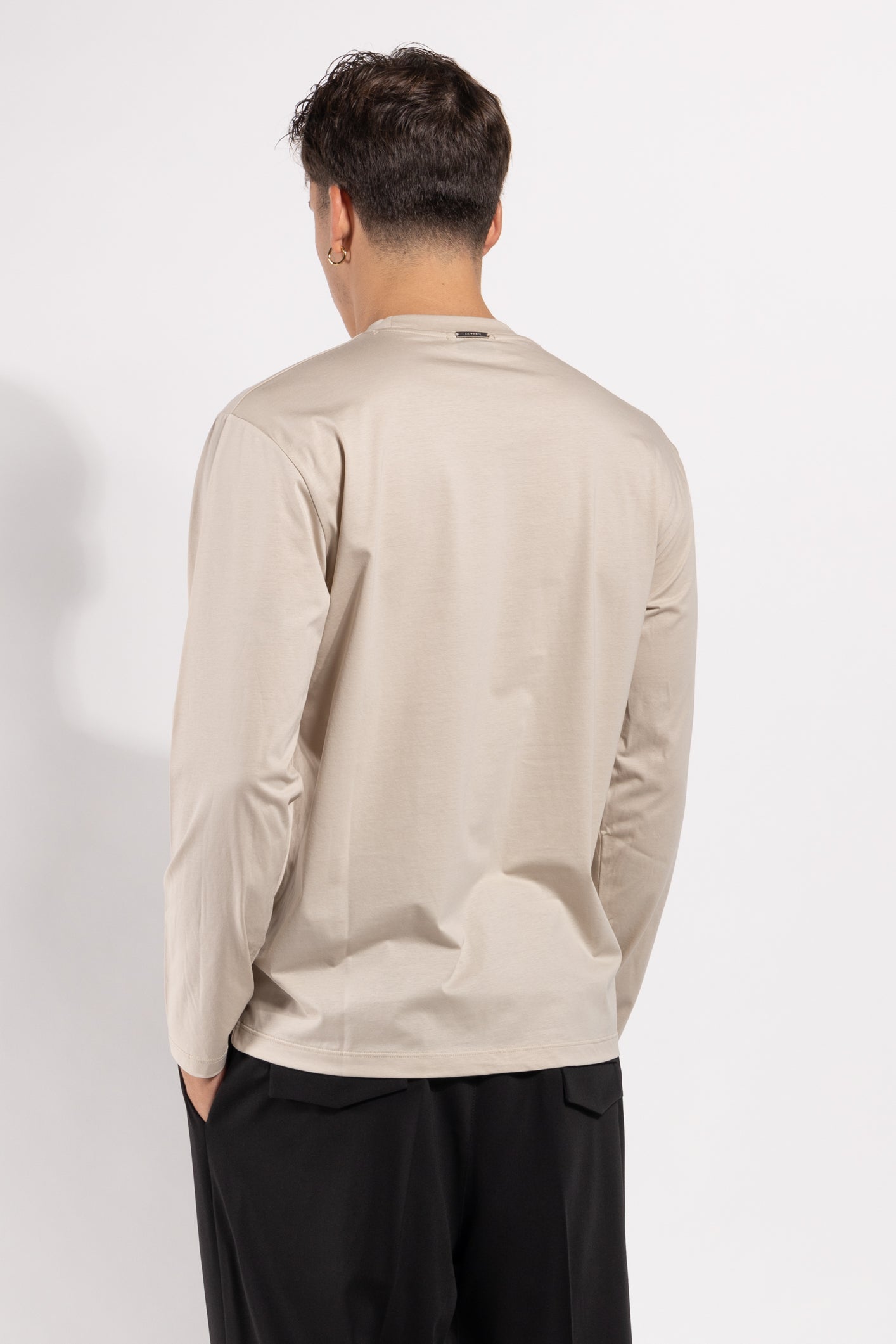 T-shirt Gavroche a manica lunga in cotone mercerizzato