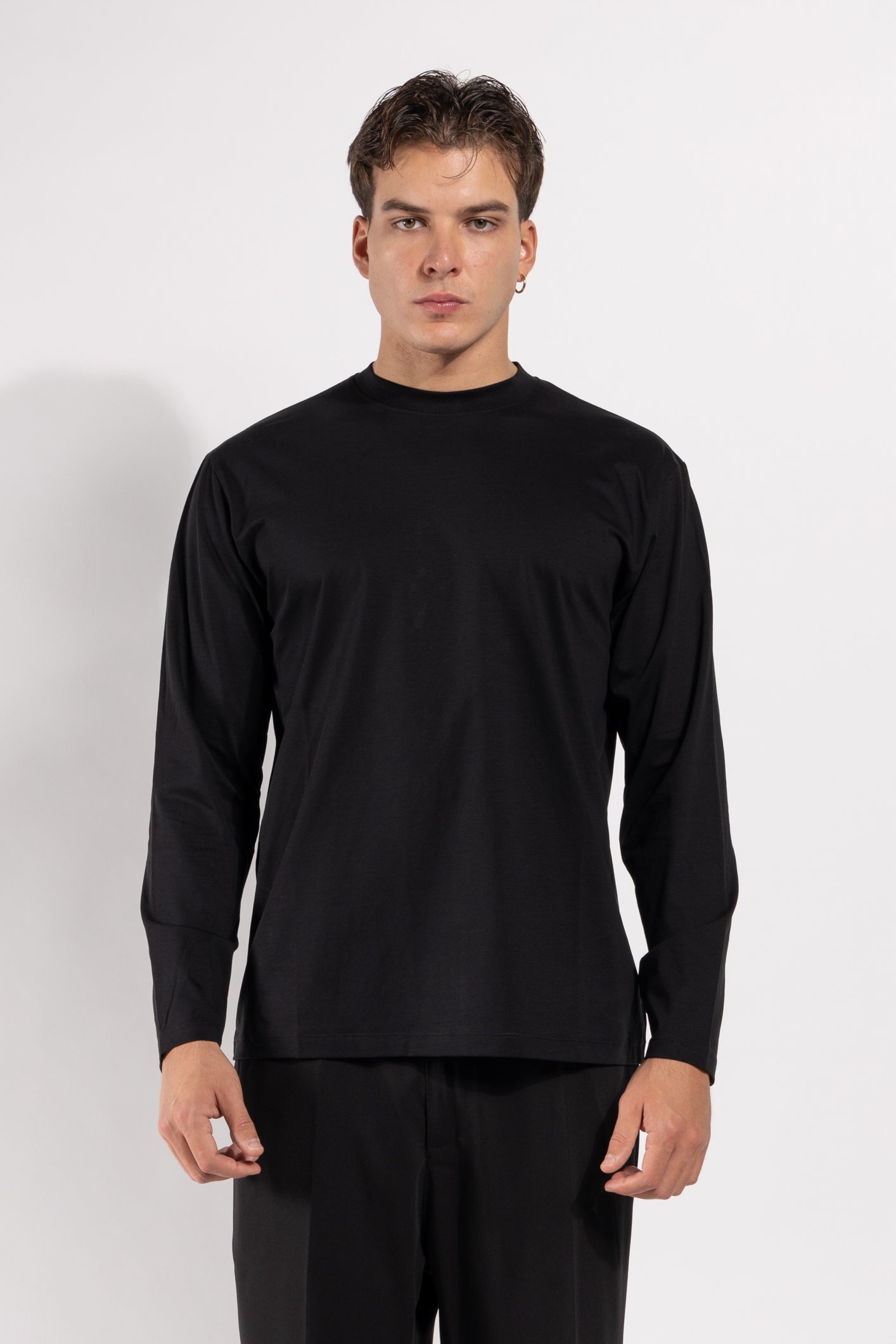 T-shirt Gavroche a manica lunga in cotone mercerizzato