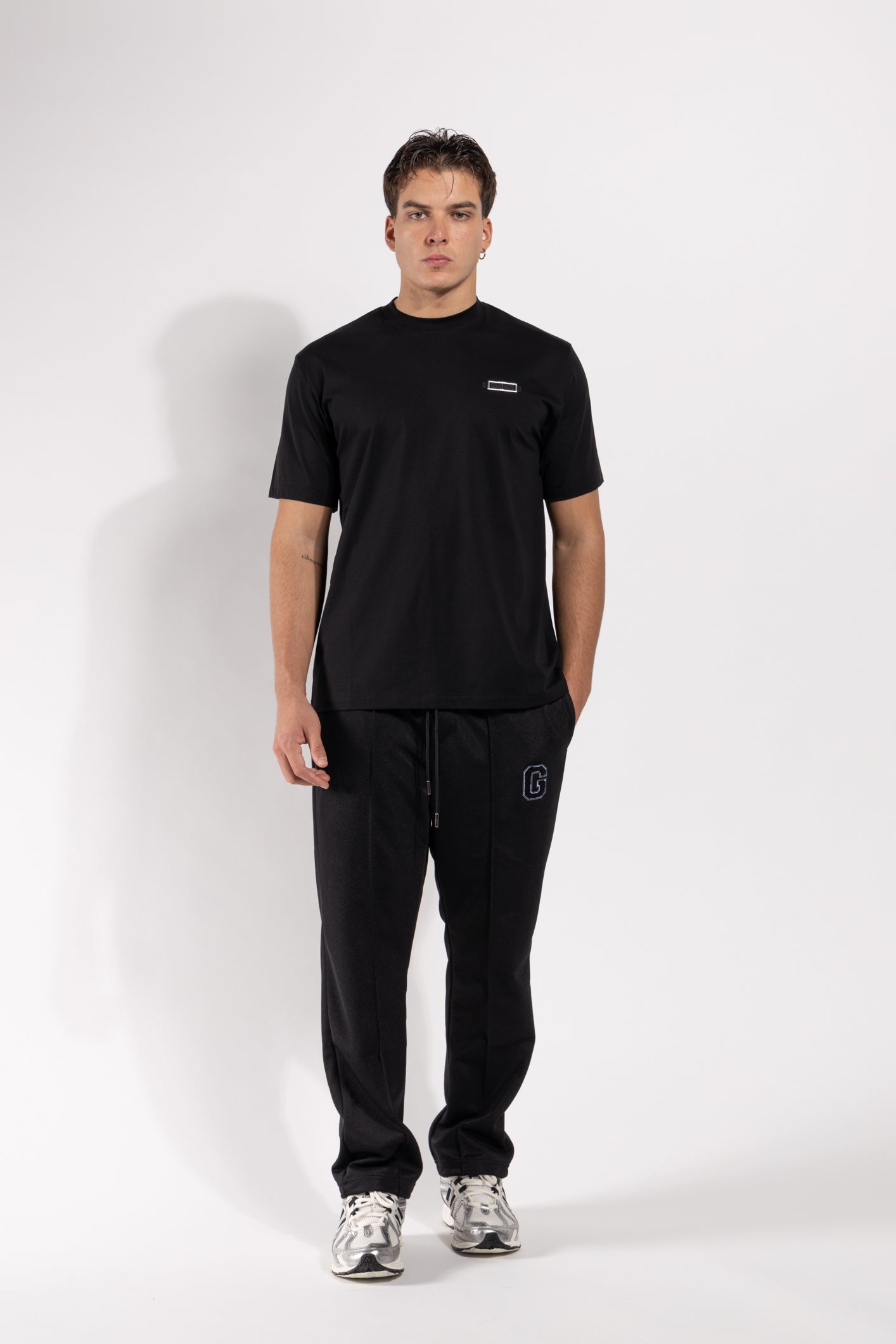 T-shirt Gavroche in cotone mercerizzato con targhetta applicata