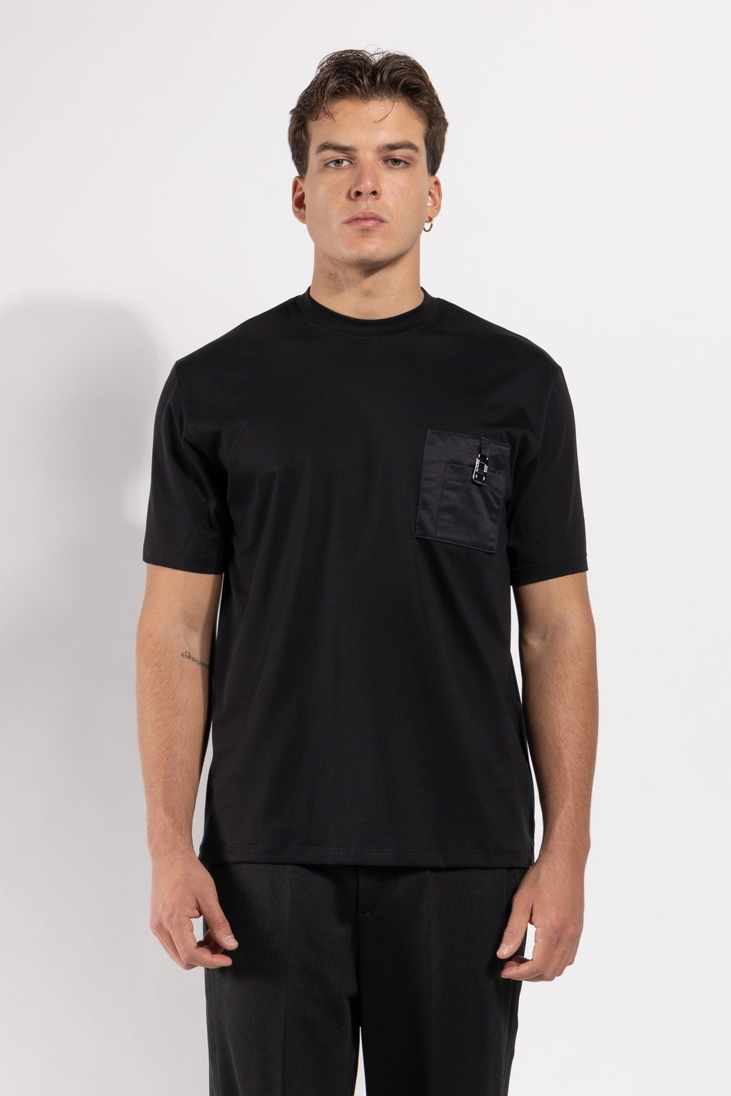 T-shirt Gavroche in cotone mercerizzato con dettaglio applicato