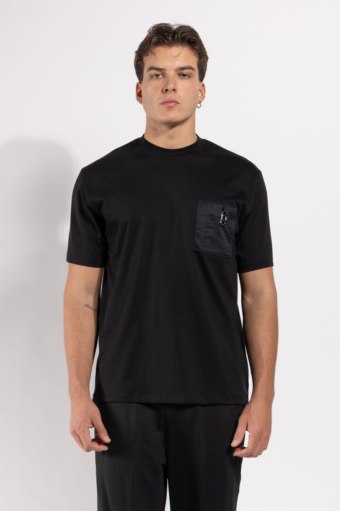 T-shirt Gavroche in cotone mercerizzato con dettaglio applicato