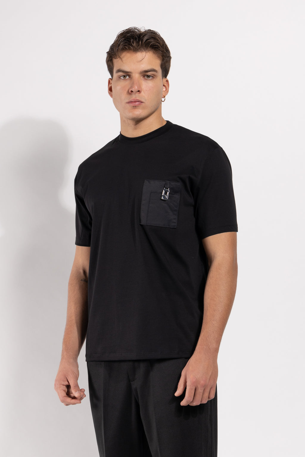 T-shirt Gavroche in cotone mercerizzato con dettaglio applicato