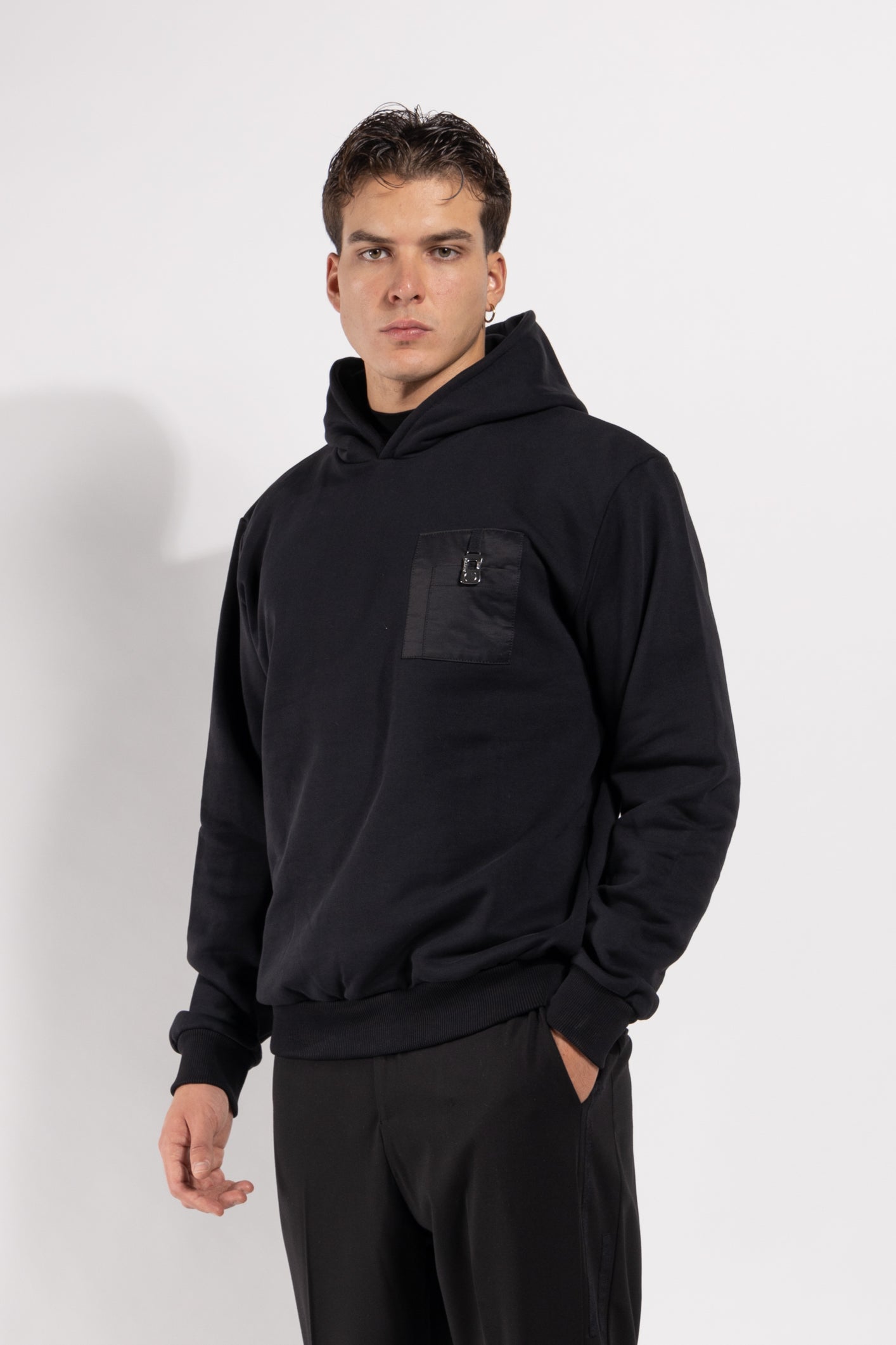 Felpa Gavroche con cappuccio e tasca frontale