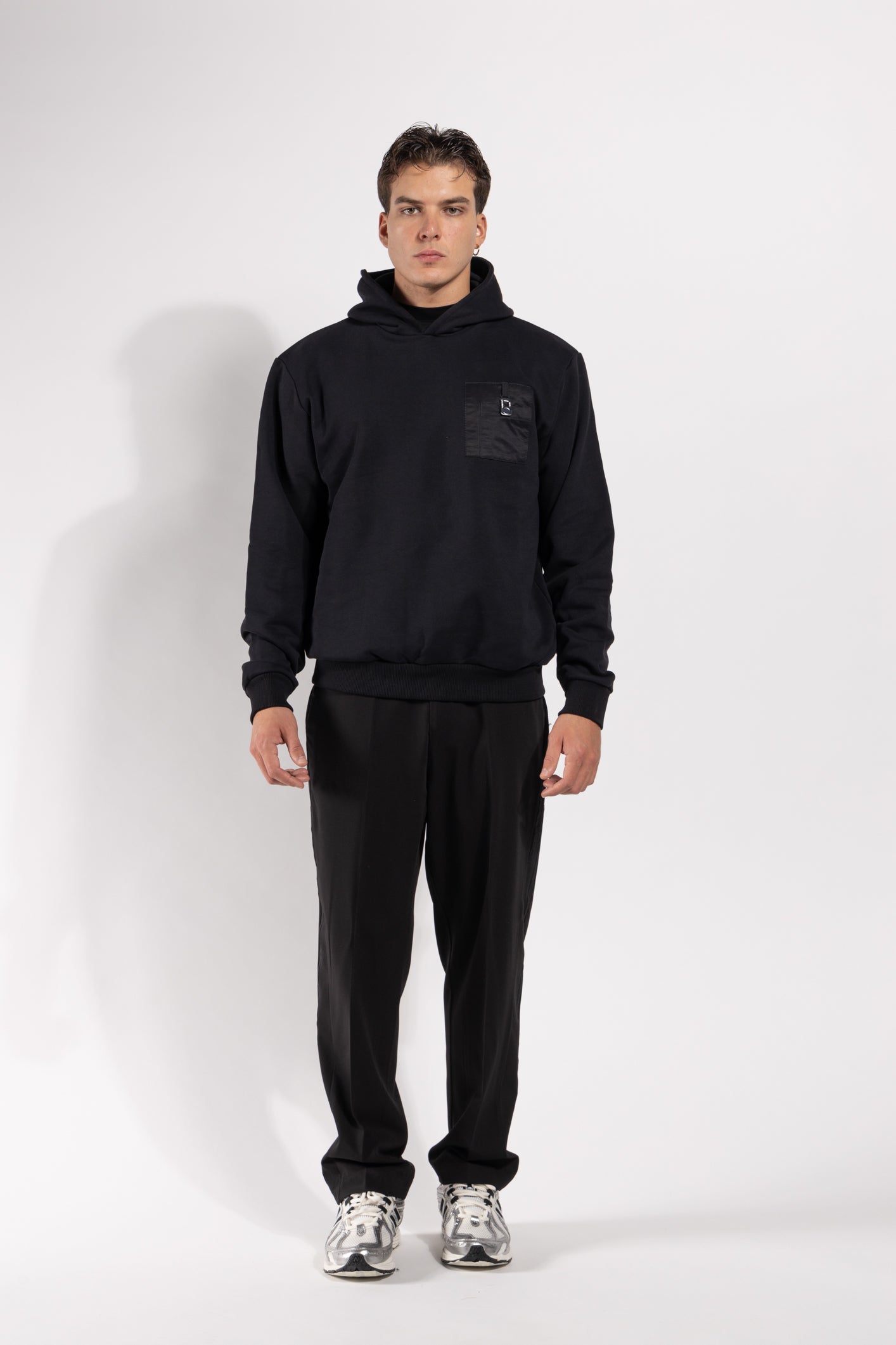 Felpa Gavroche con cappuccio e tasca frontale