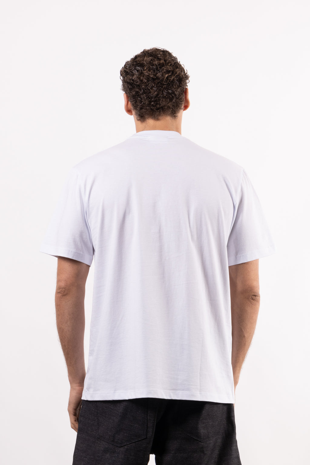 T-shirt 100% cotone con patch in tessuto