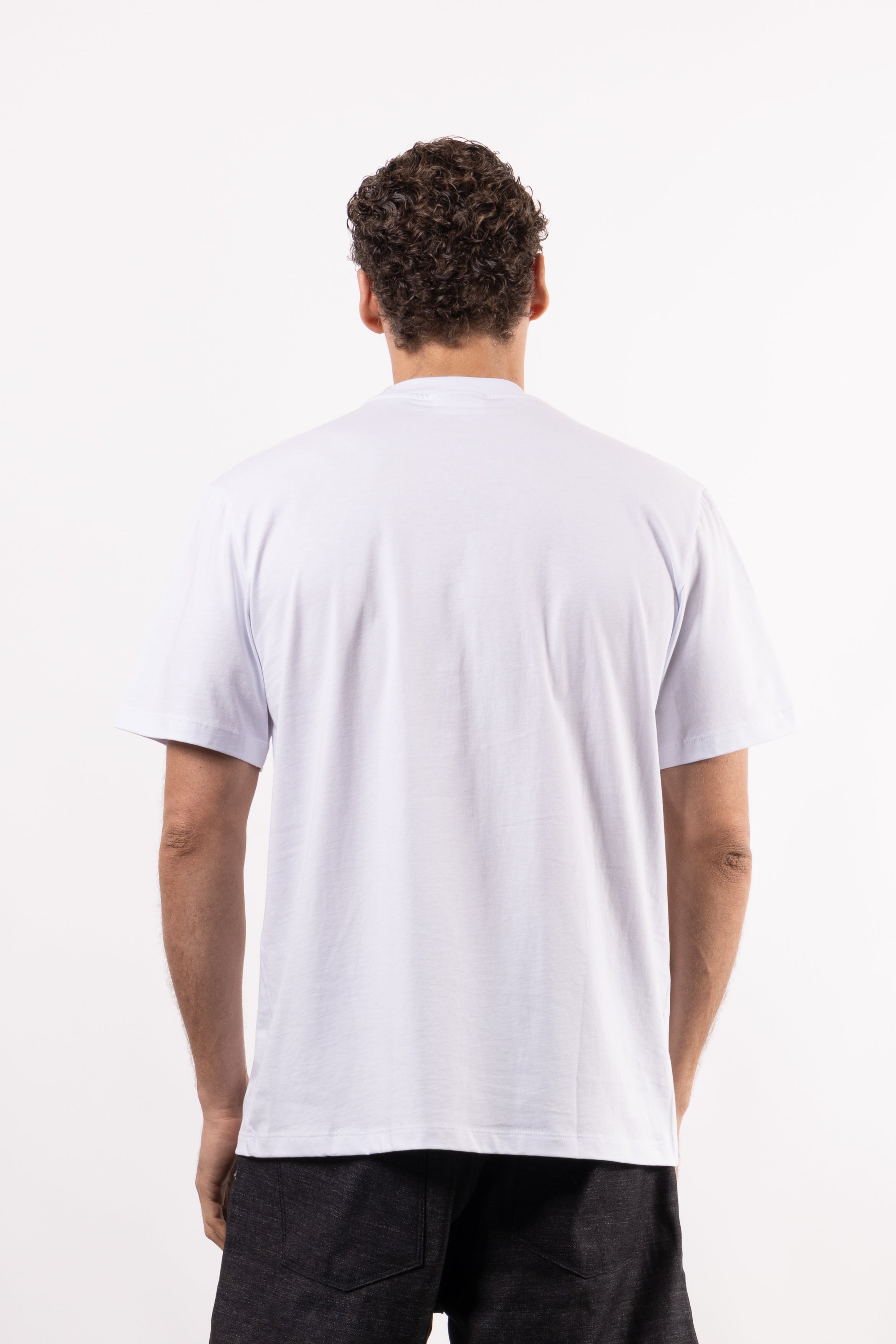 T-shirt 100% cotone con patch in tessuto