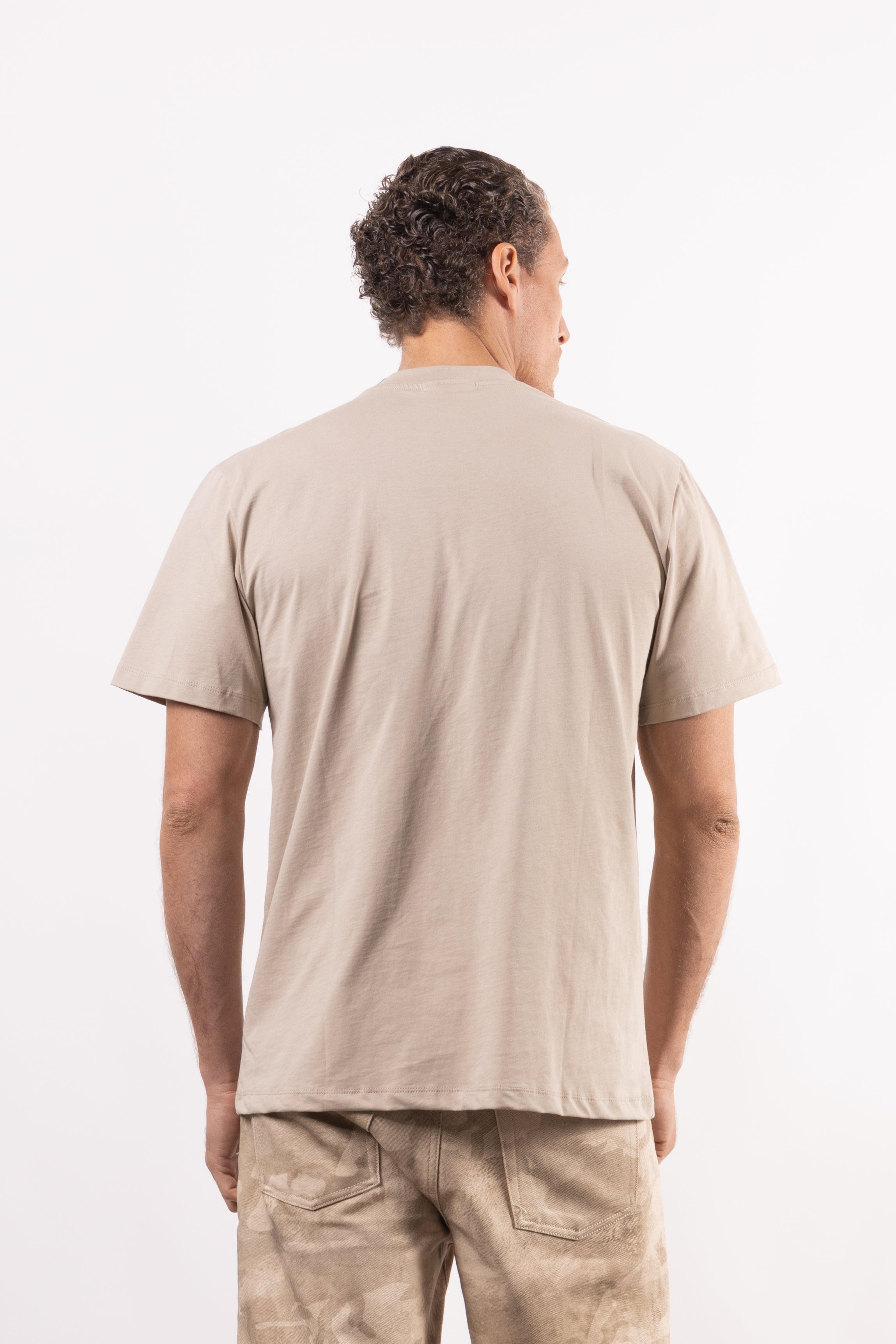 T-shirt 100% cotone con patch in tessuto