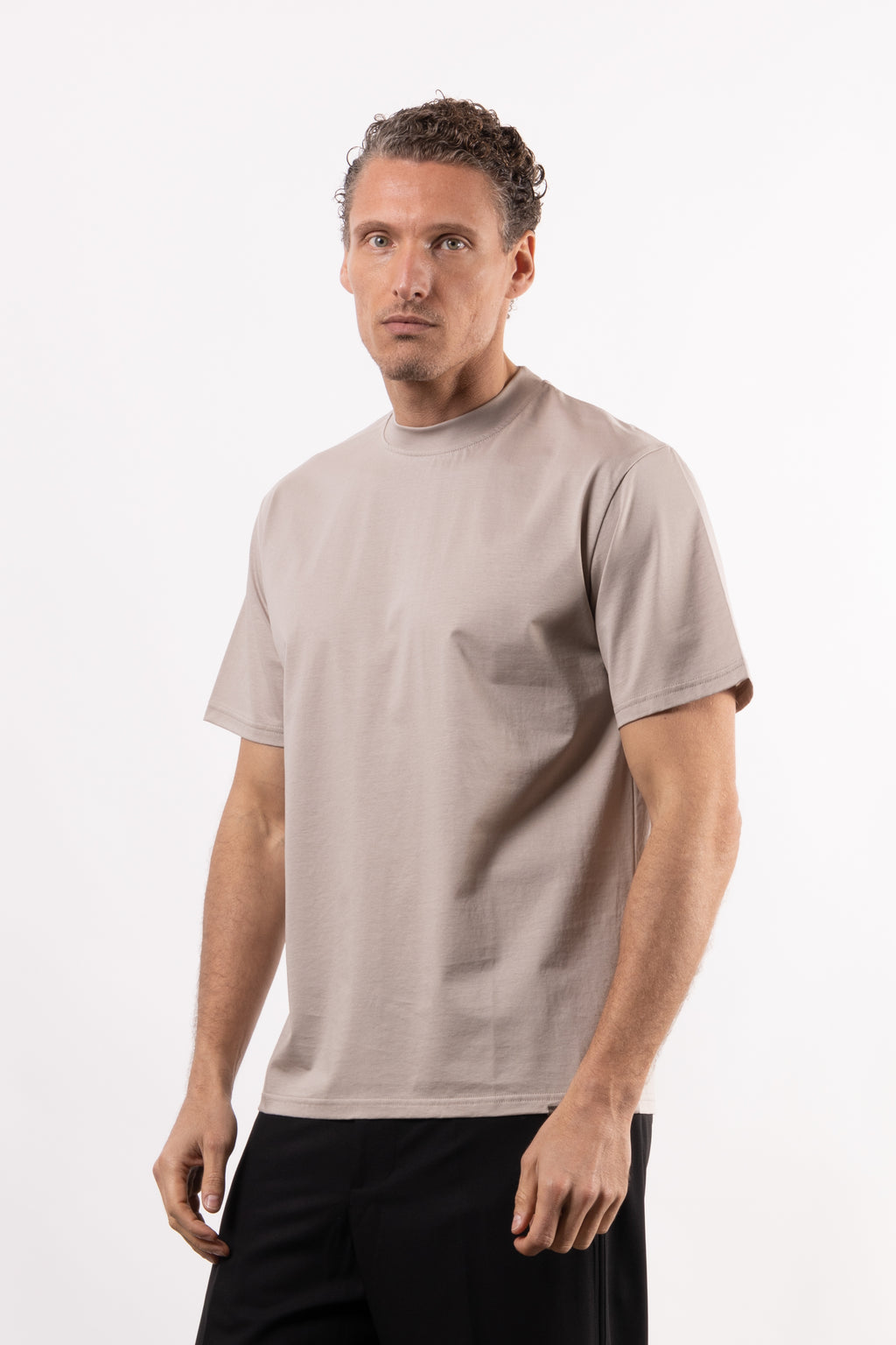 T-shirt basic 100% cotone mercerizzato