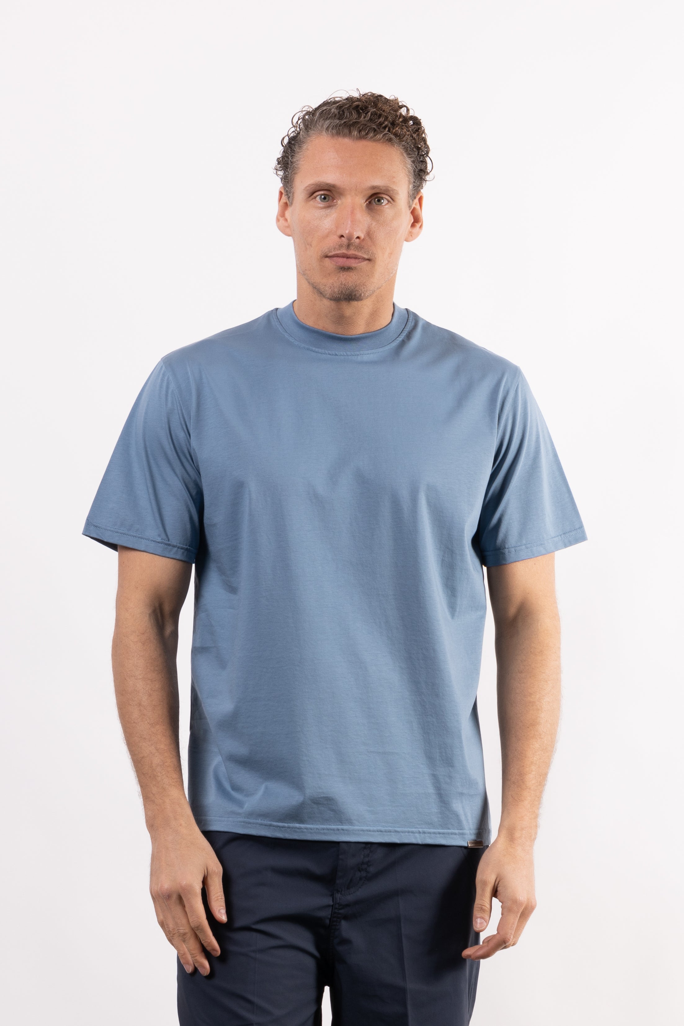 T-shirt basic 100% cotone mercerizzato