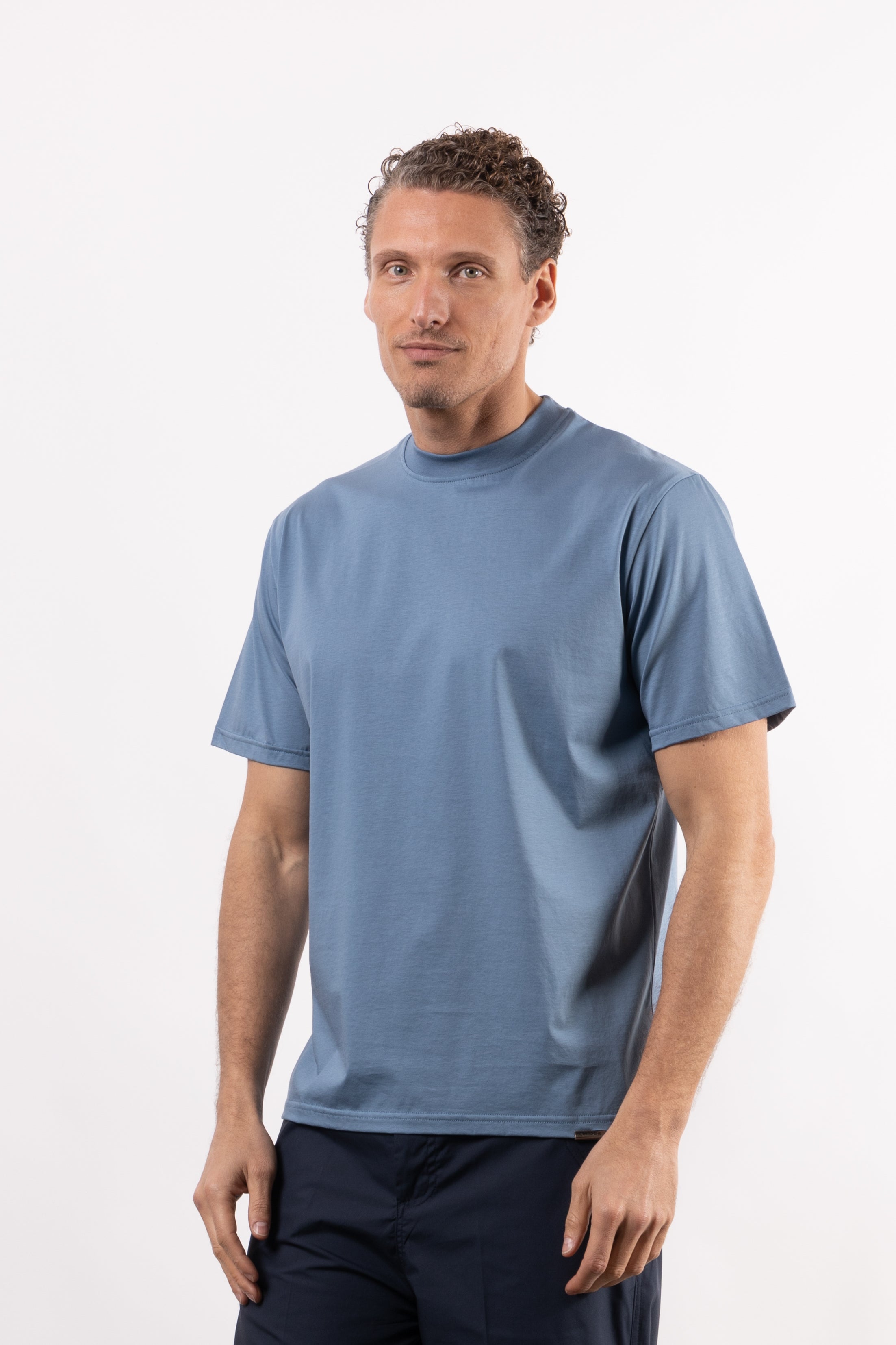 T-shirt basic 100% cotone mercerizzato