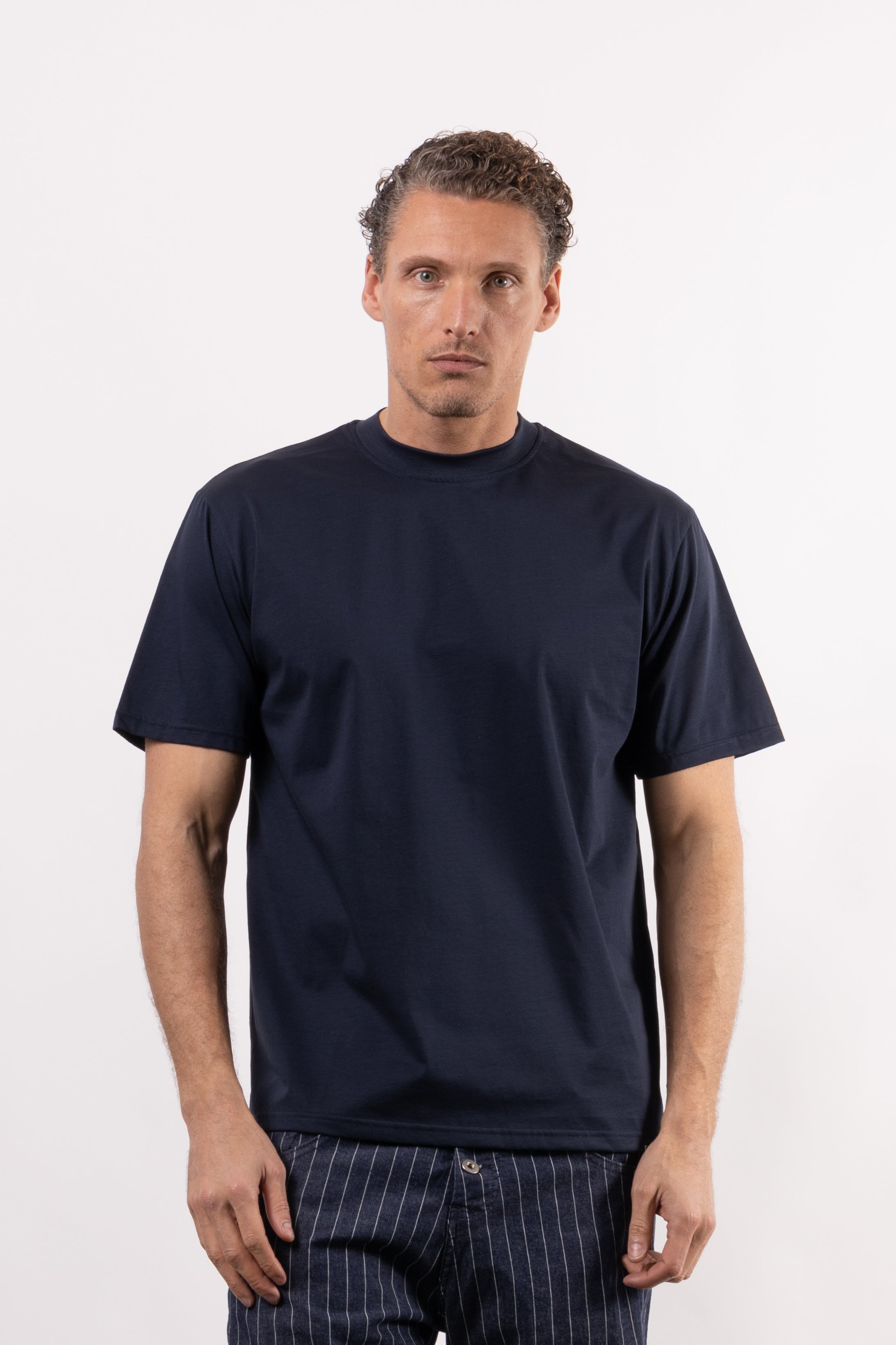 T-shirt basic 100% cotone mercerizzato