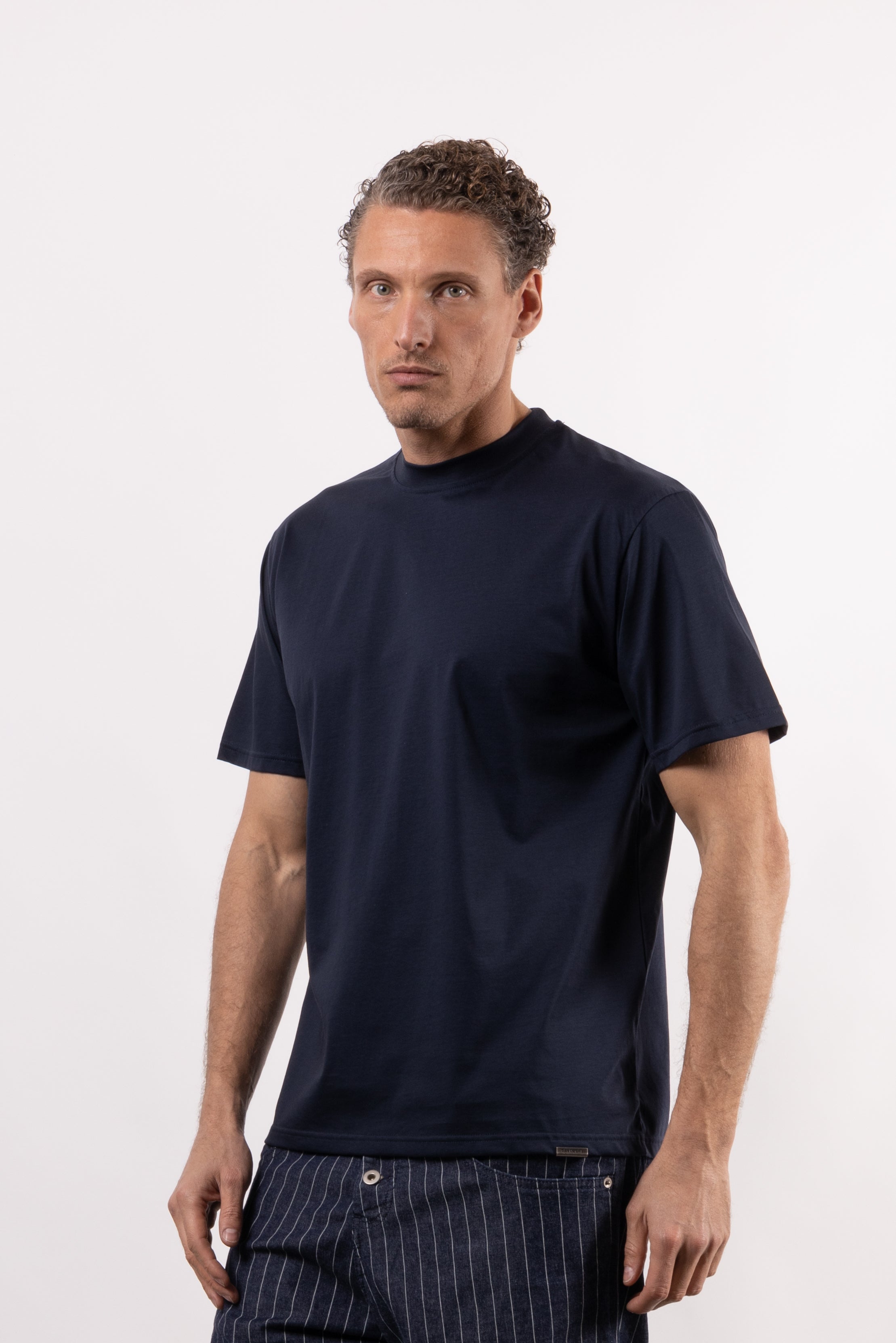 T-shirt basic 100% cotone mercerizzato