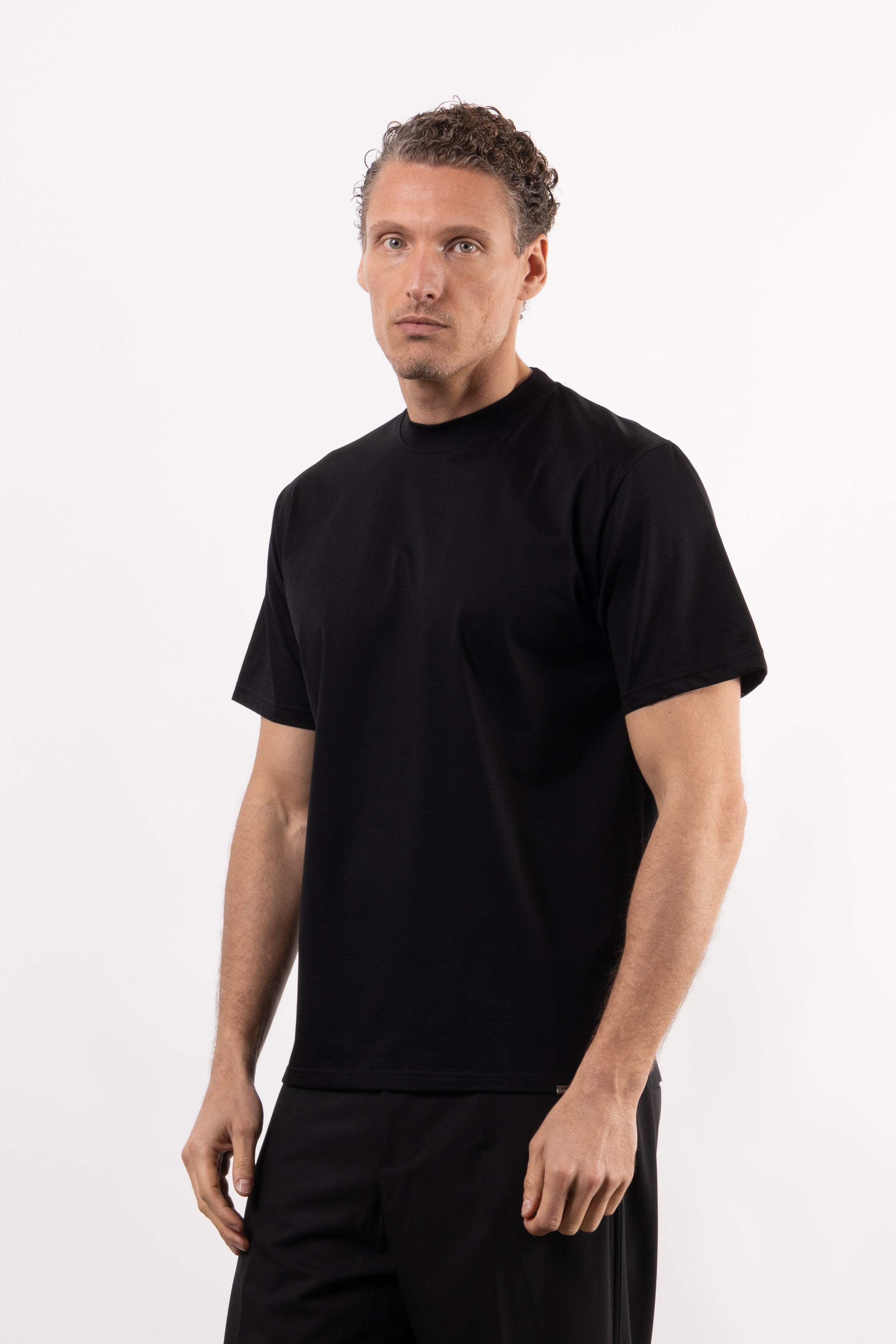 T-shirt basic 100% cotone mercerizzato