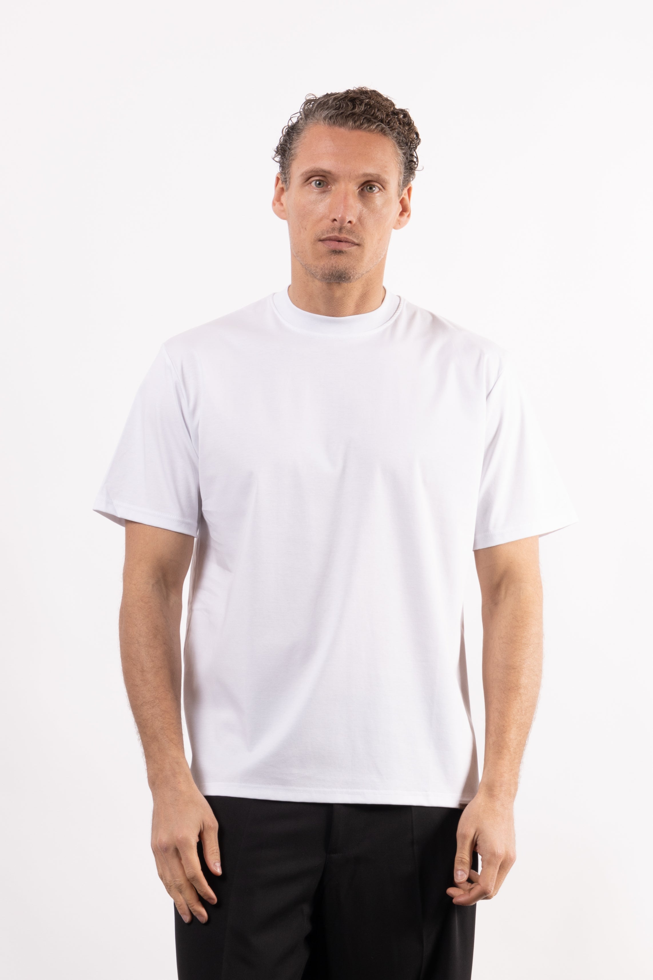 T-shirt basic 100% cotone mercerizzato