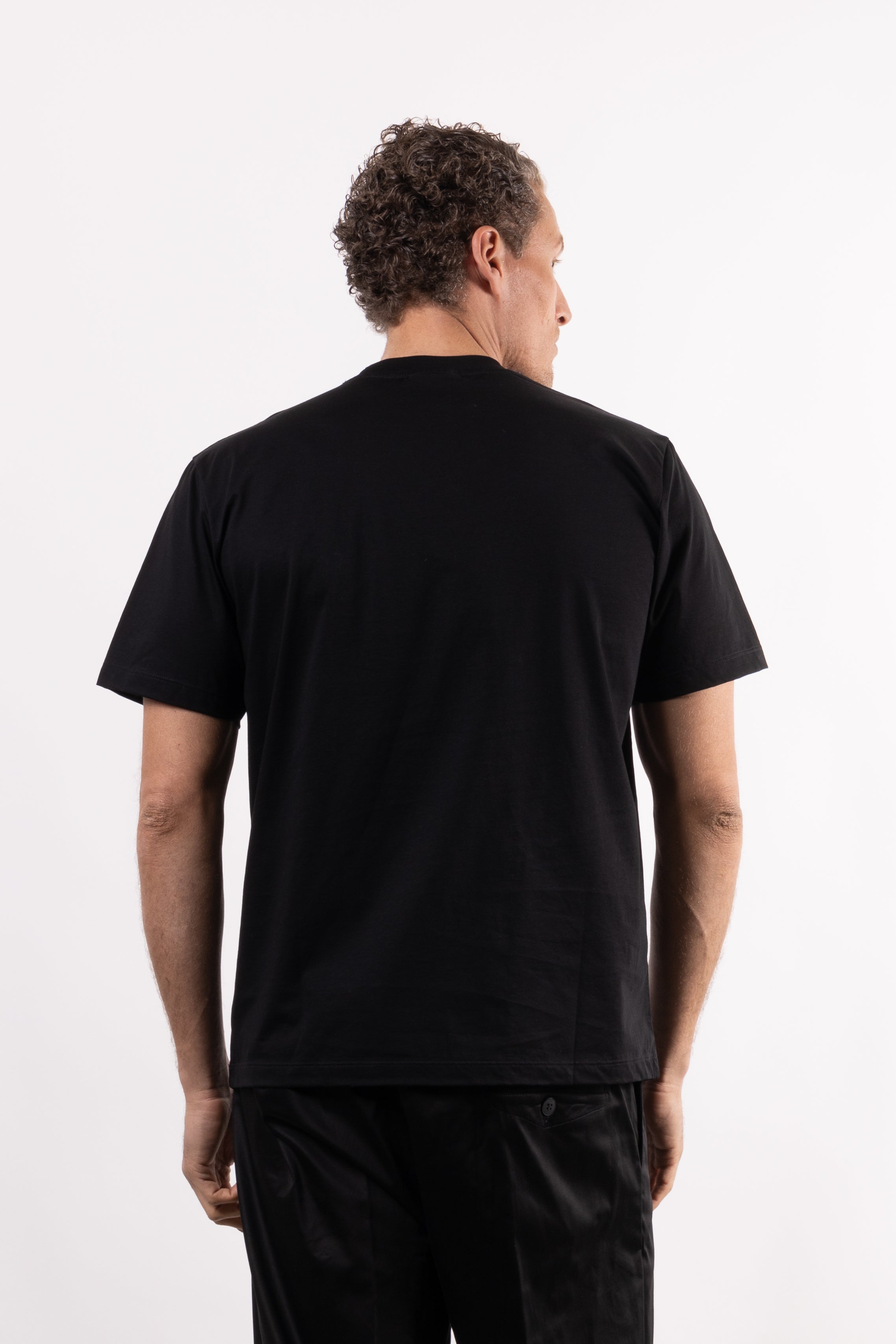T-shirt 100% cotone mercerizzato con placchetta lato cuore