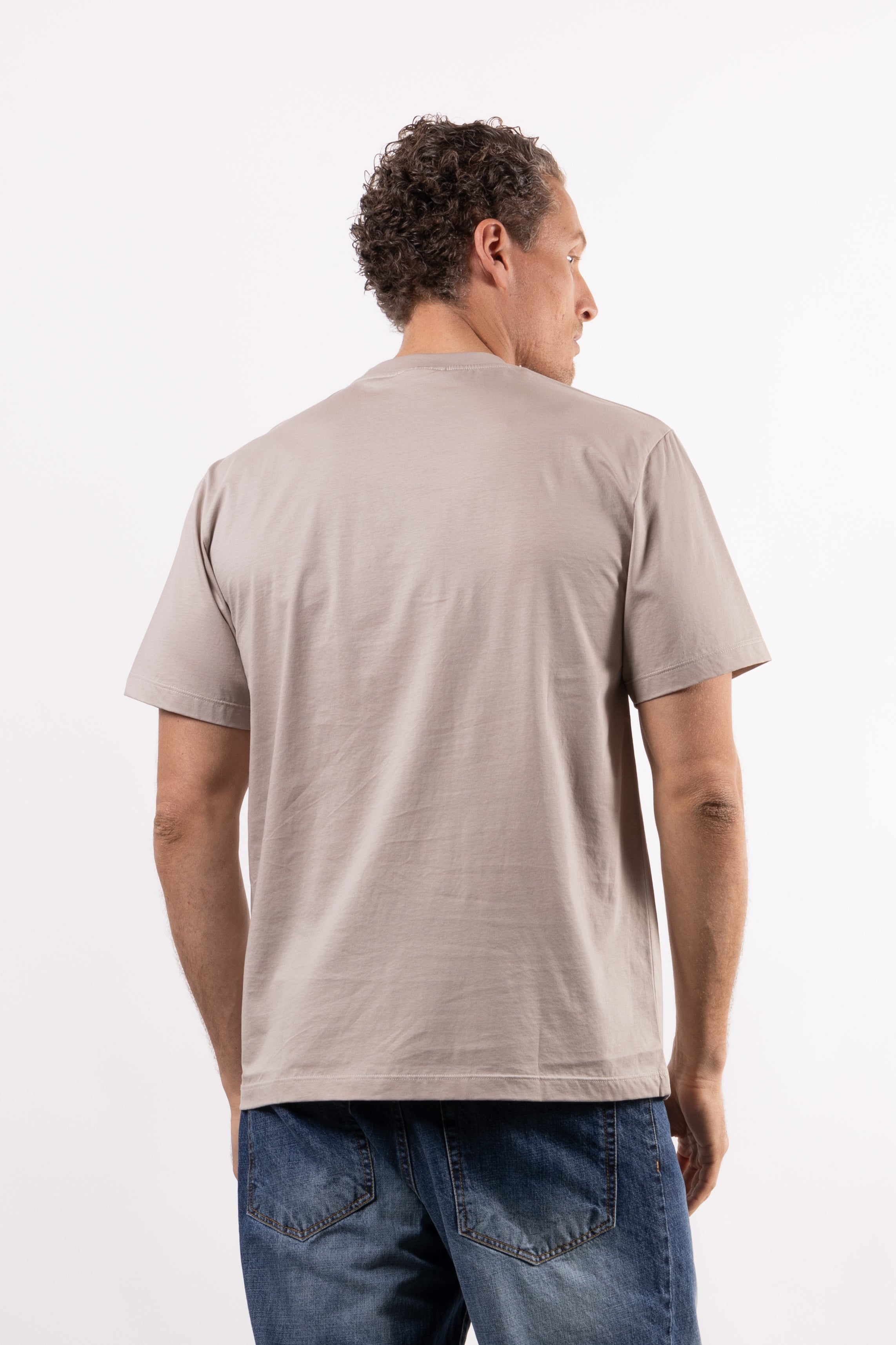 T-shirt 100% cotone mercerizzato con placchetta lato cuore