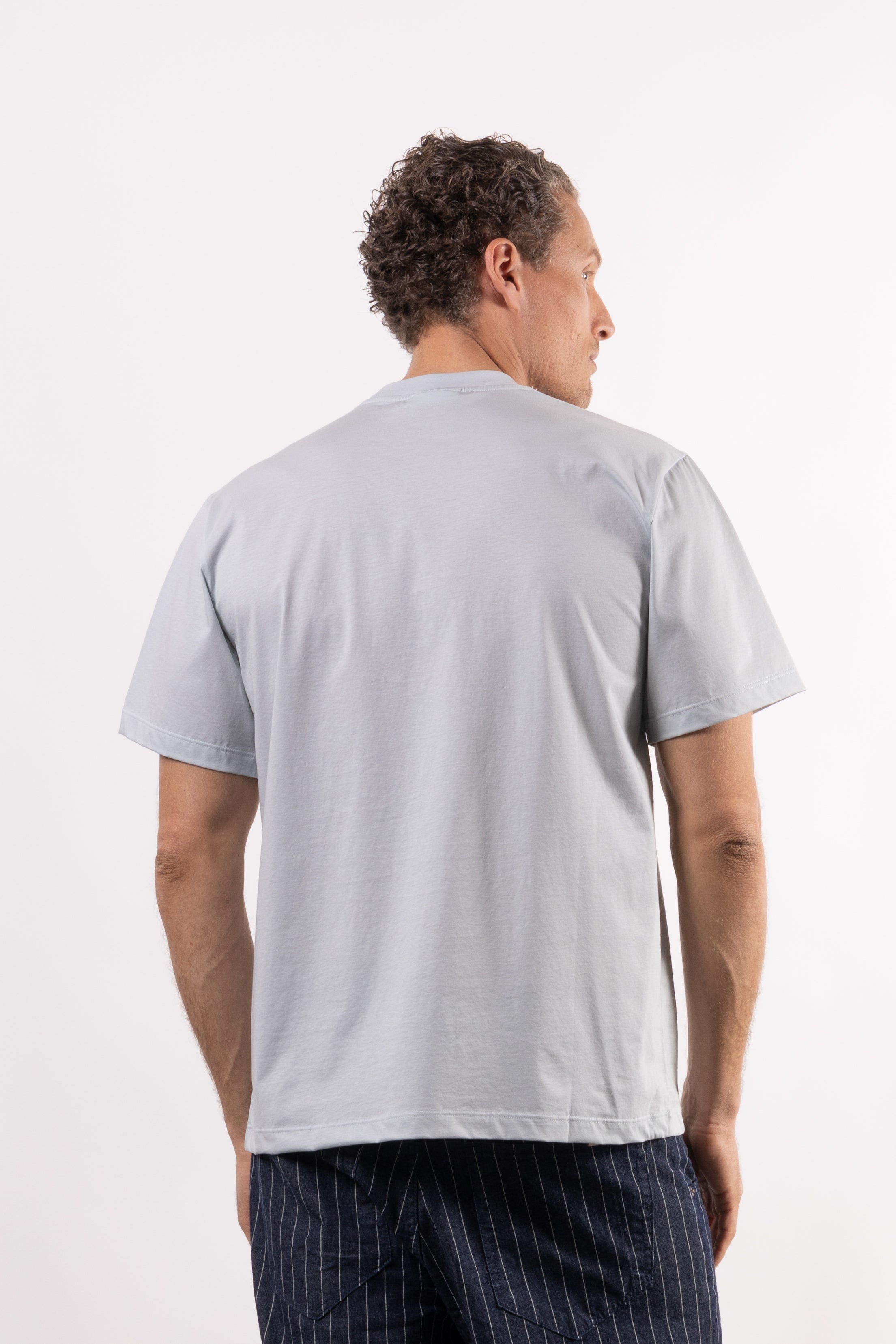 T-shirt 100% cotone mercerizzato con placchetta lato cuore