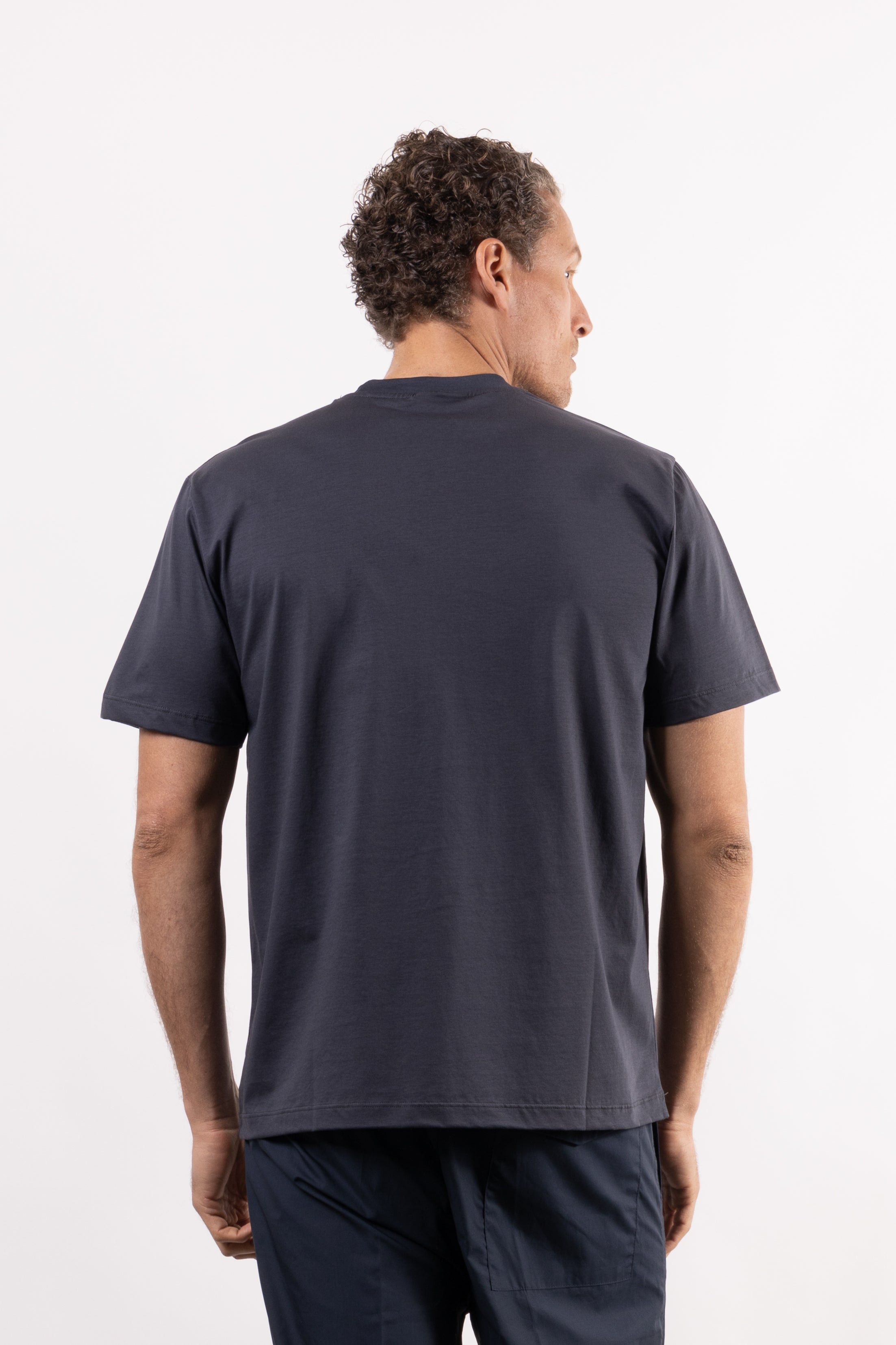 T-shirt 100% cotone mercerizzato con placchetta lato cuore