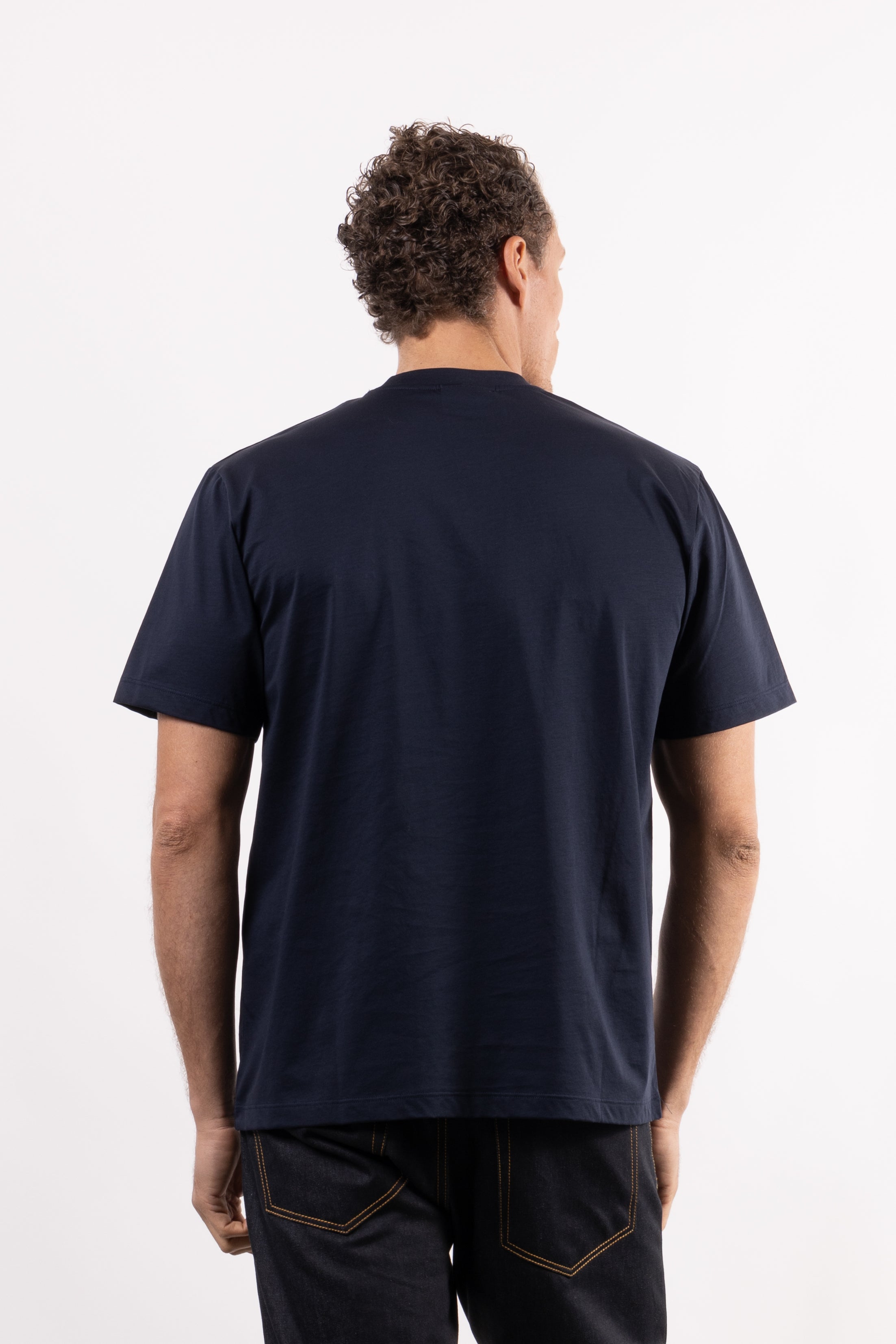 T-shirt 100% cotone mercerizzato con placchetta lato cuore