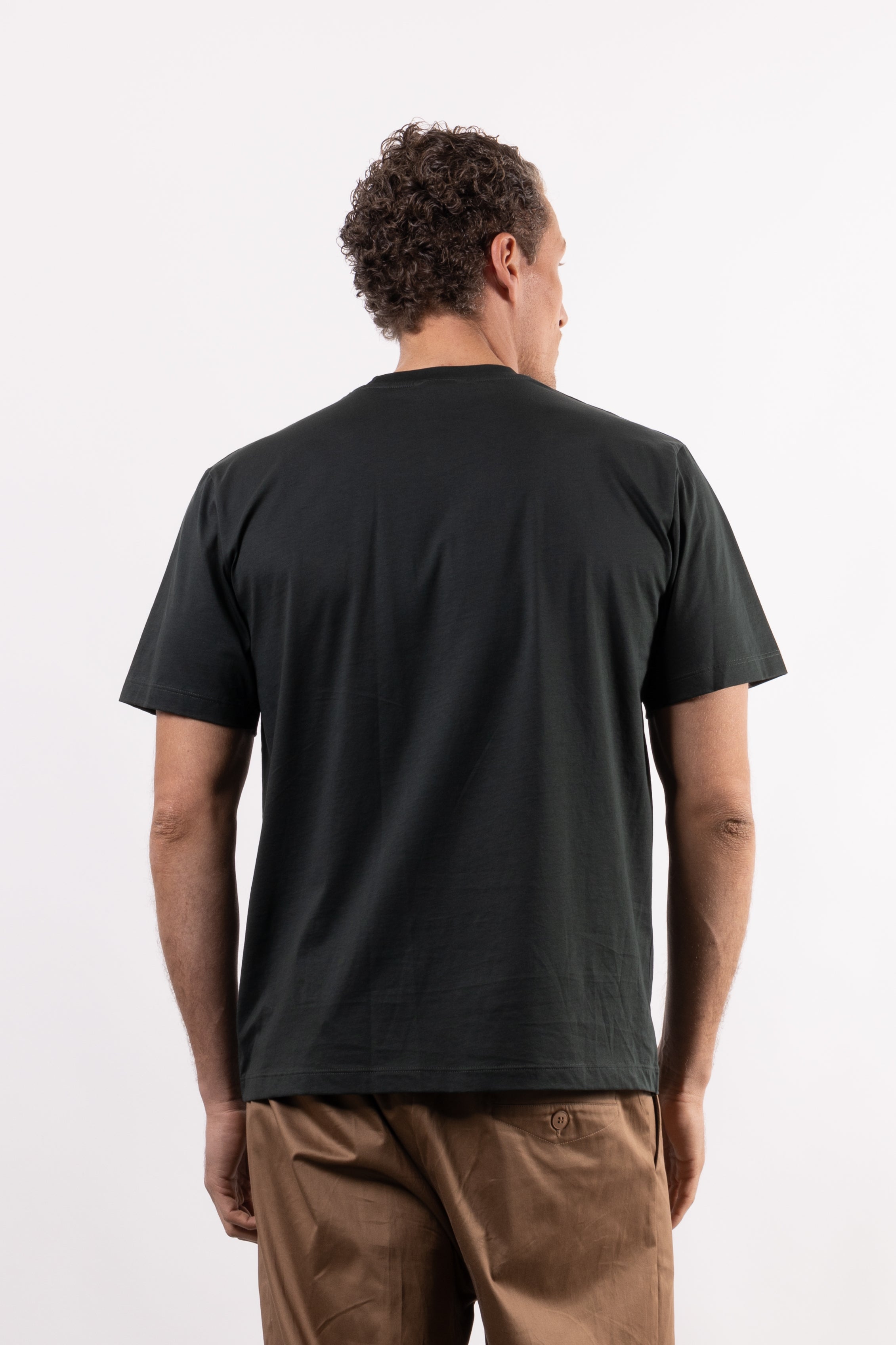 T-shirt 100% cotone mercerizzato con placchetta lato cuore