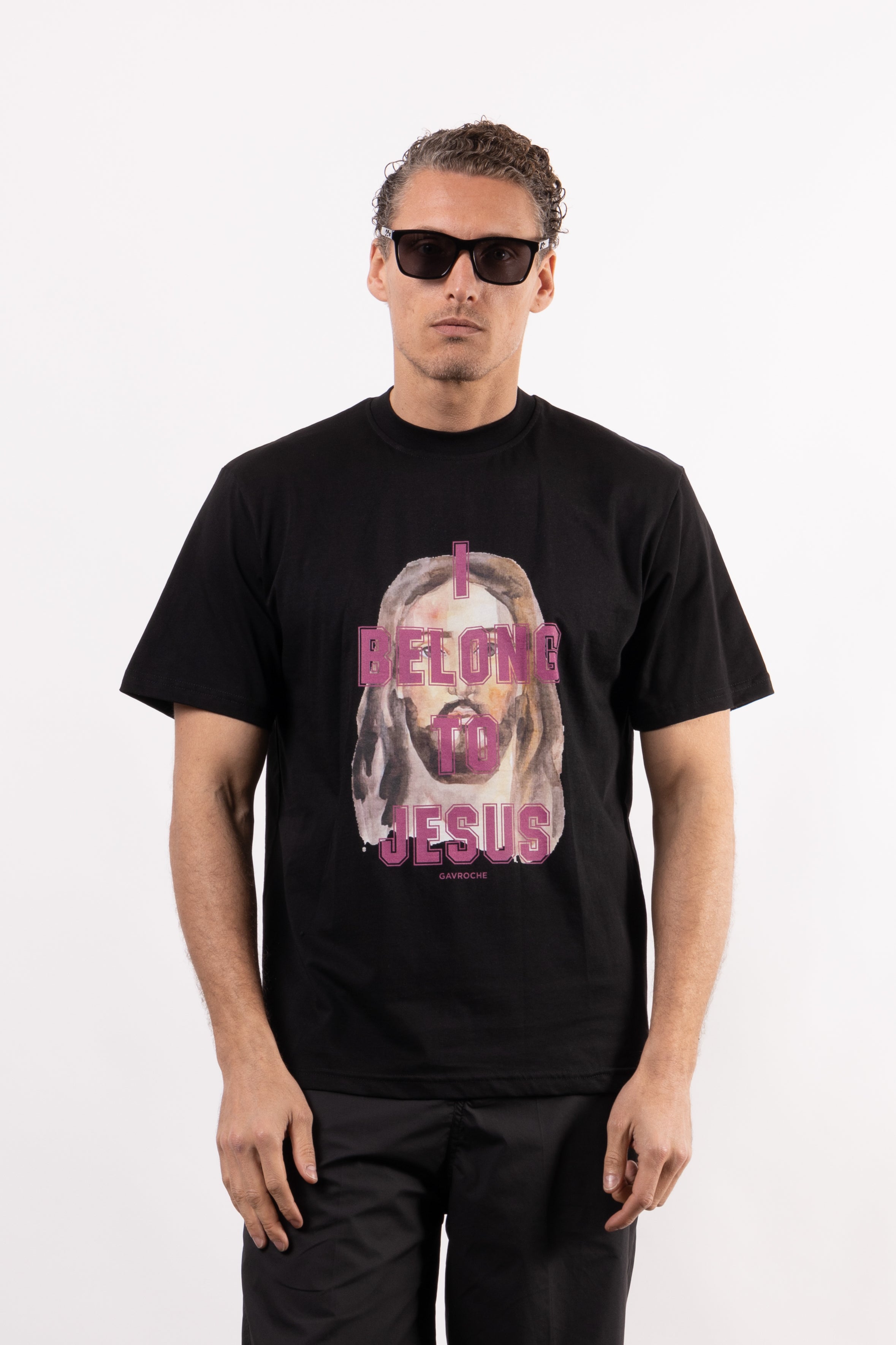 T-shirt con stampa frontale