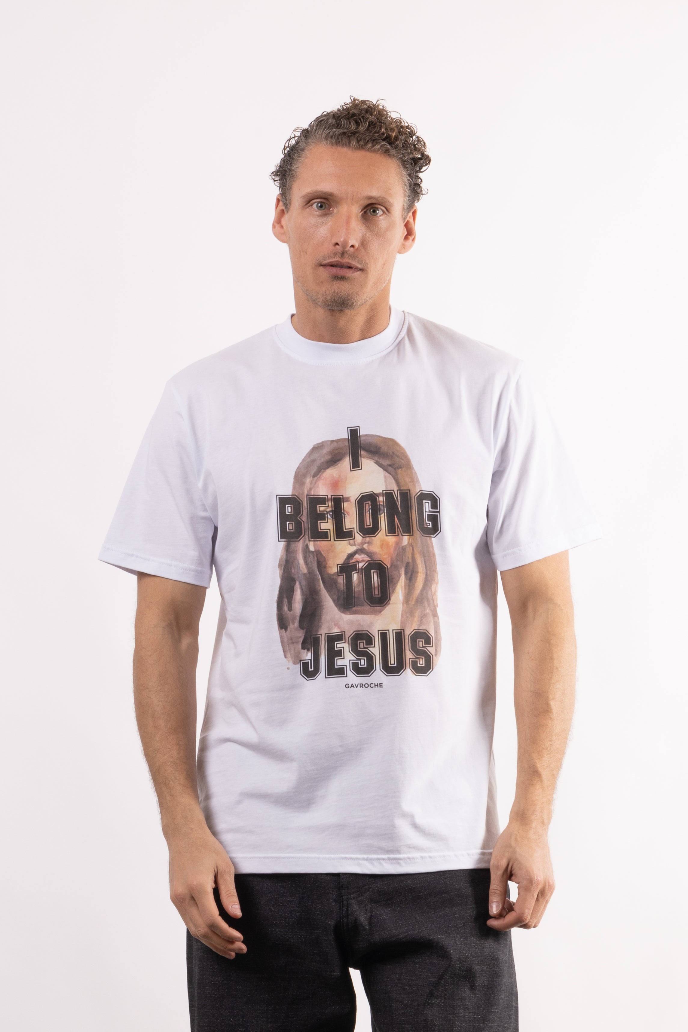 T-shirt con stampa frontale