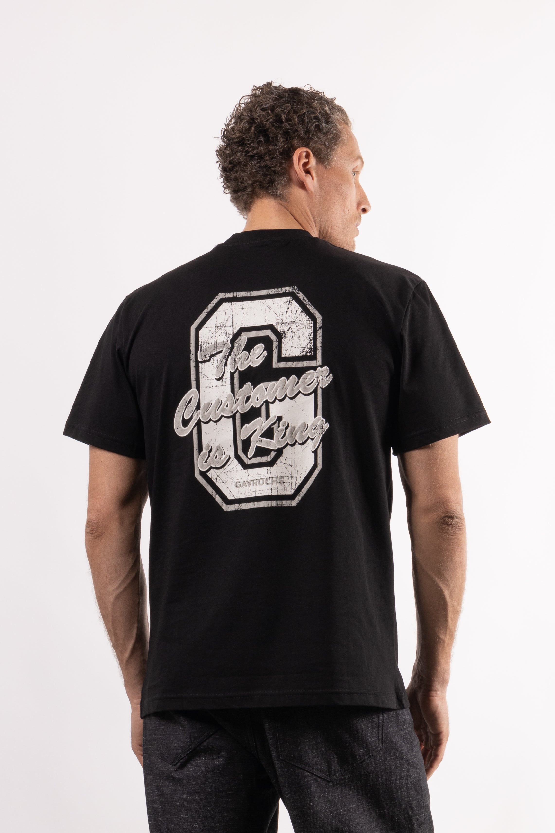 T-shirt con stampa sul retro