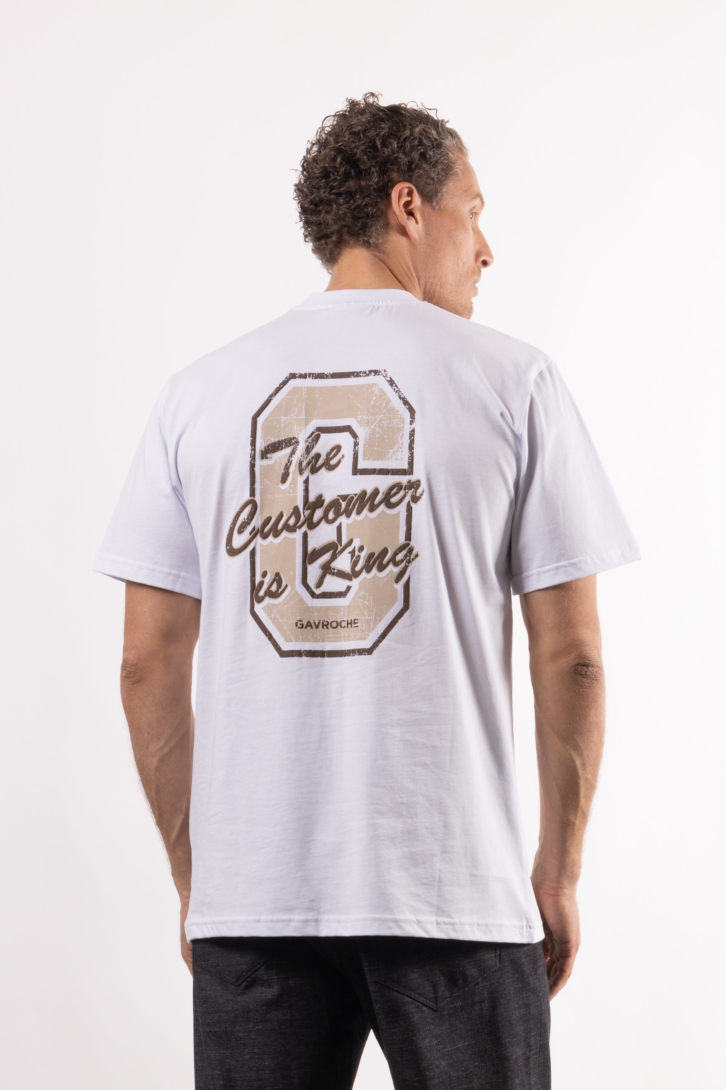 T-shirt con stampa sul retro