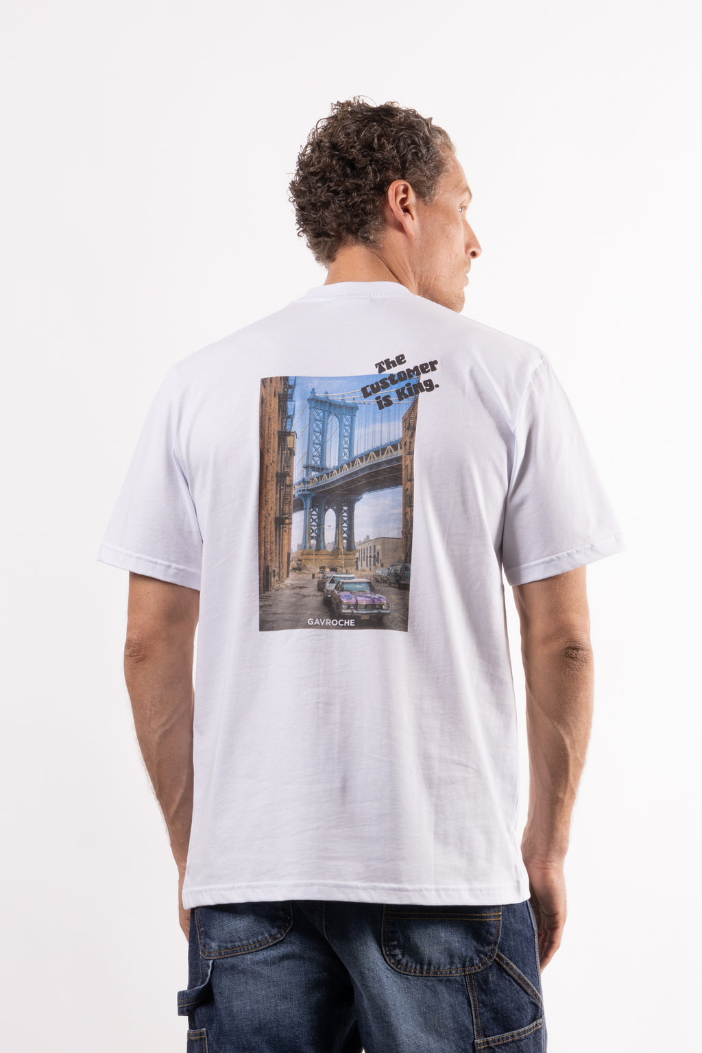 T-shirt con stampa sul retro