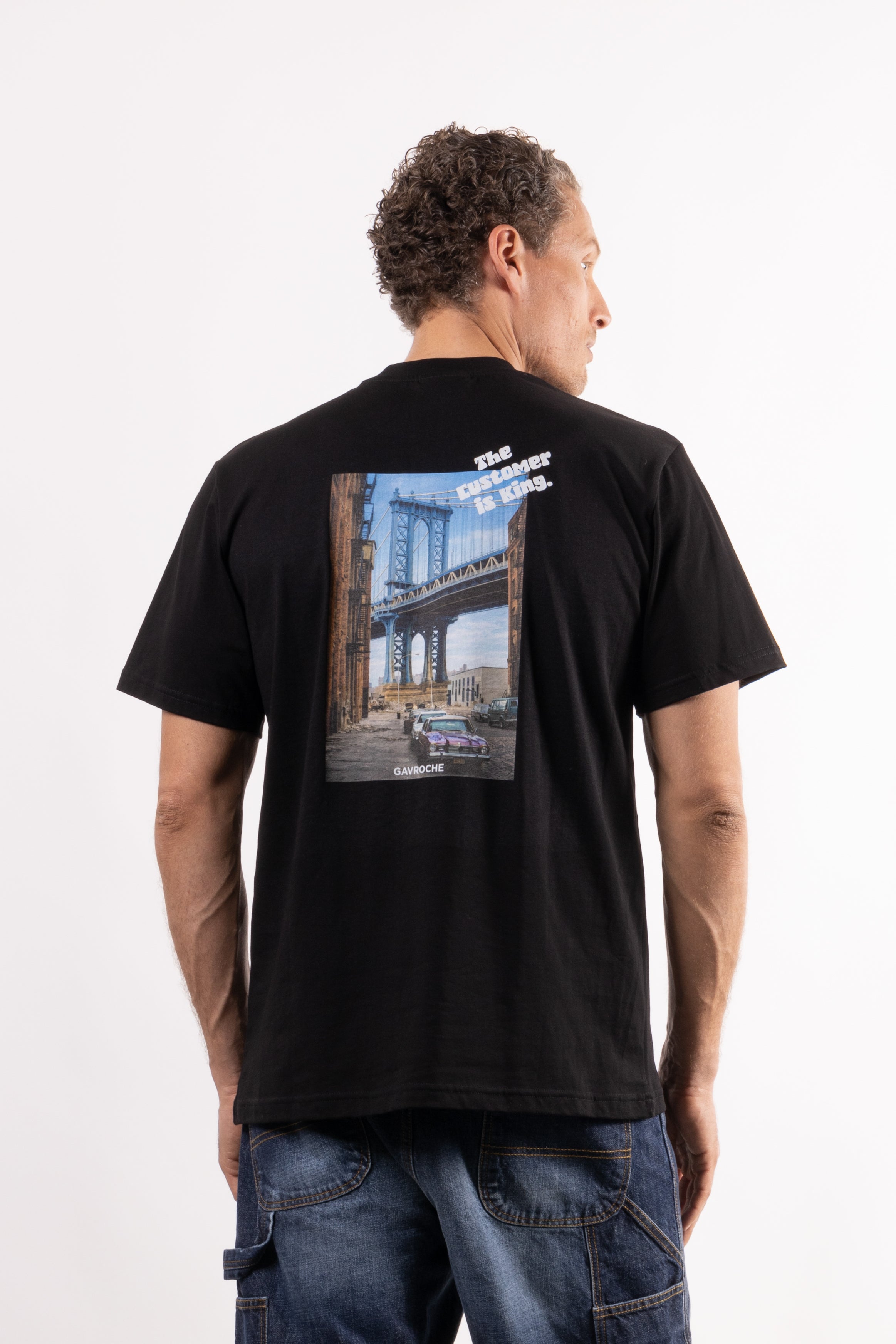 T-shirt con stampa sul retro