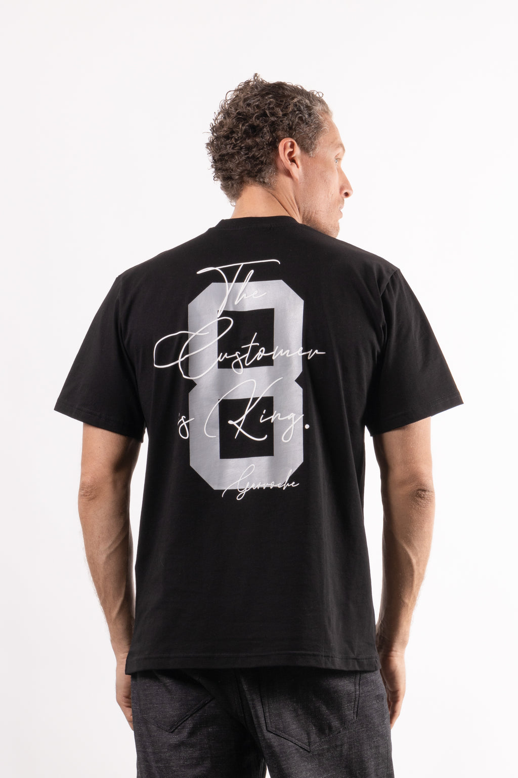 T-shirt con stampa sul retro